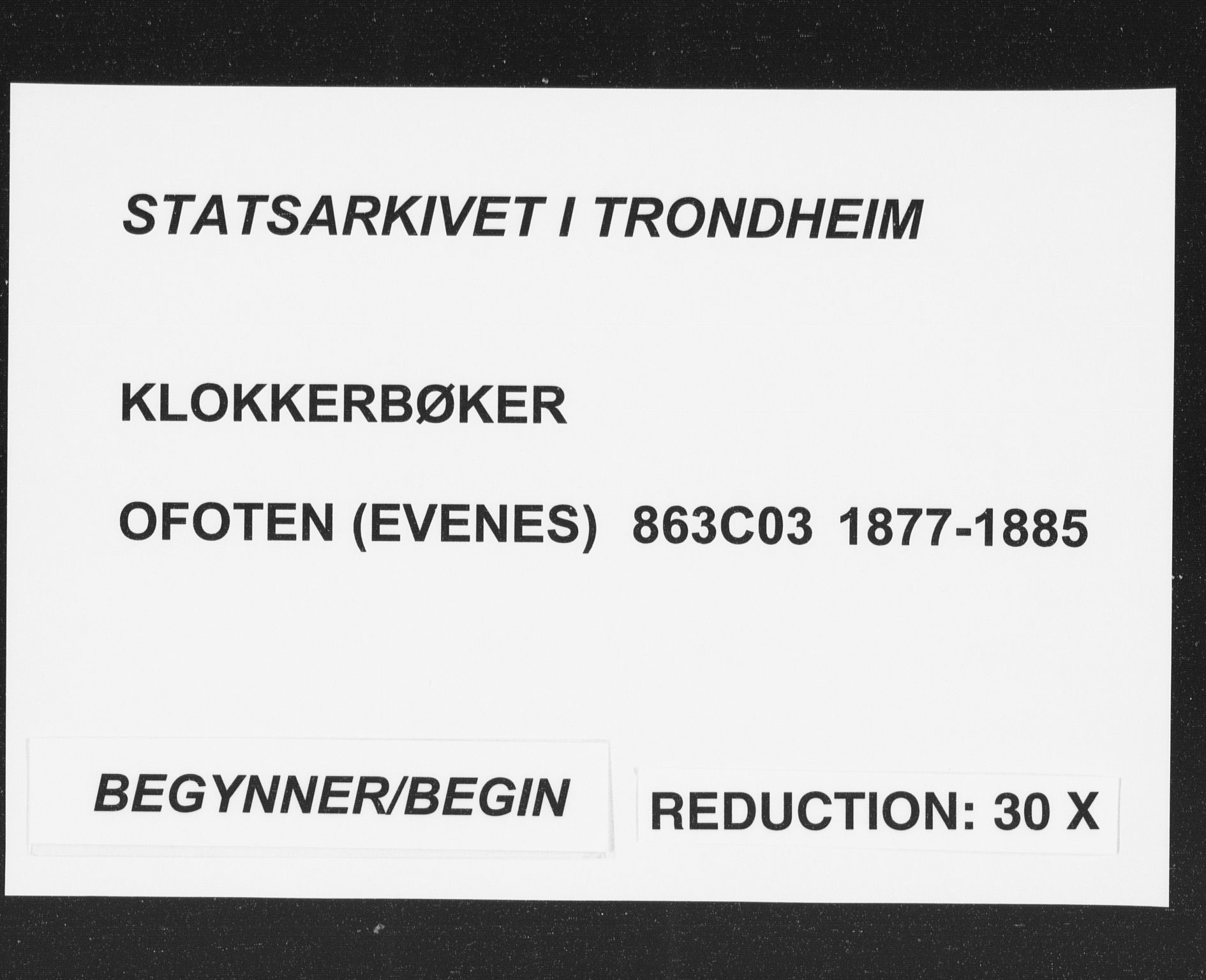 Ministerialprotokoller, klokkerbøker og fødselsregistre - Nordland, AV/SAT-A-1459/863/L0913: Klokkerbok nr. 863C03, 1877-1885