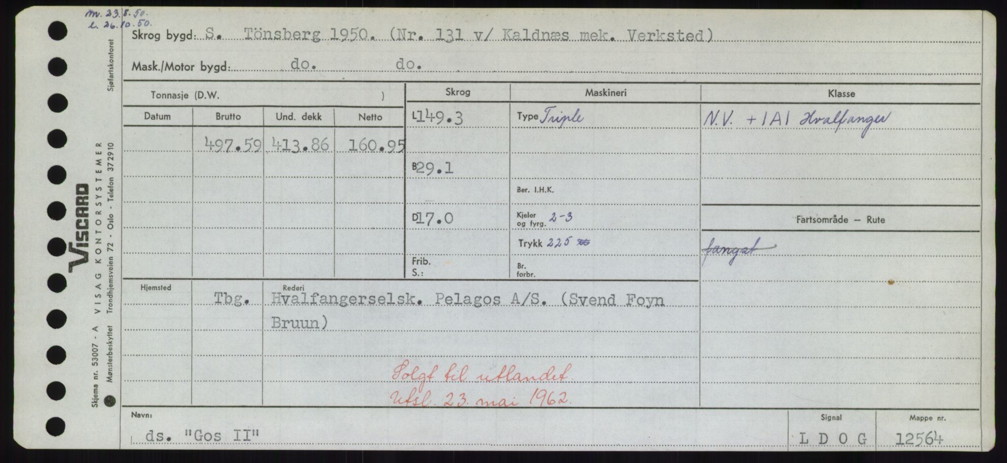 Sjøfartsdirektoratet med forløpere, Skipsmålingen, RA/S-1627/H/Hd/L0013: Fartøy, Gne-Gås, s. 81