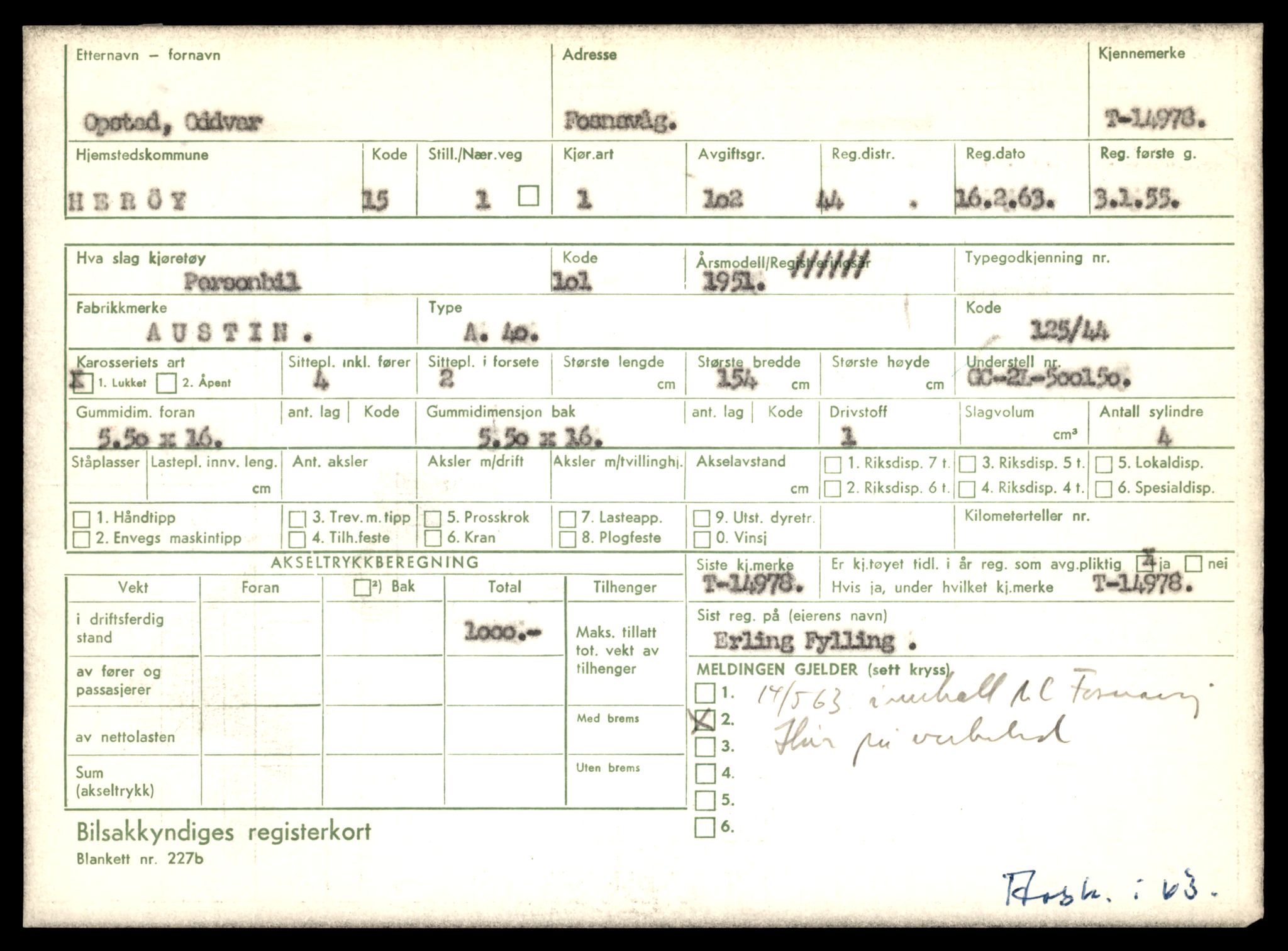 Møre og Romsdal vegkontor - Ålesund trafikkstasjon, AV/SAT-A-4099/F/Fe/L0049: Registreringskort for kjøretøy T 14864 - T 18613, 1927-1998, s. 2721