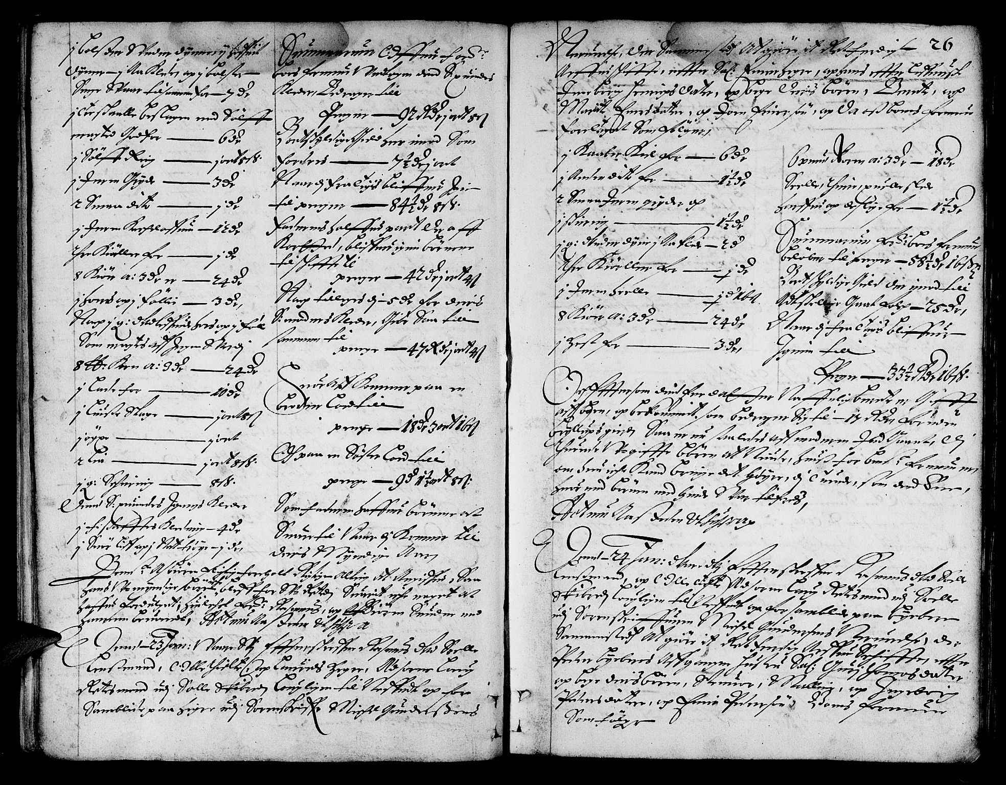 Jæren og Dalane sorenskriveri, AV/SAST-A-100306/5/50BA/L0001: SKIFTEPROTOKOLL <KORTREG>, 1666-1672, s. 25b-26a