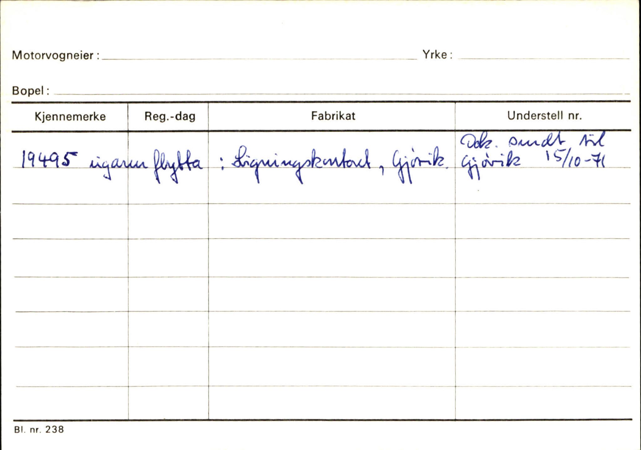 Statens vegvesen, Sogn og Fjordane vegkontor, AV/SAB-A-5301/4/F/L0132: Eigarregister Askvoll A-Å. Balestrand A-Å, 1945-1975, s. 1762