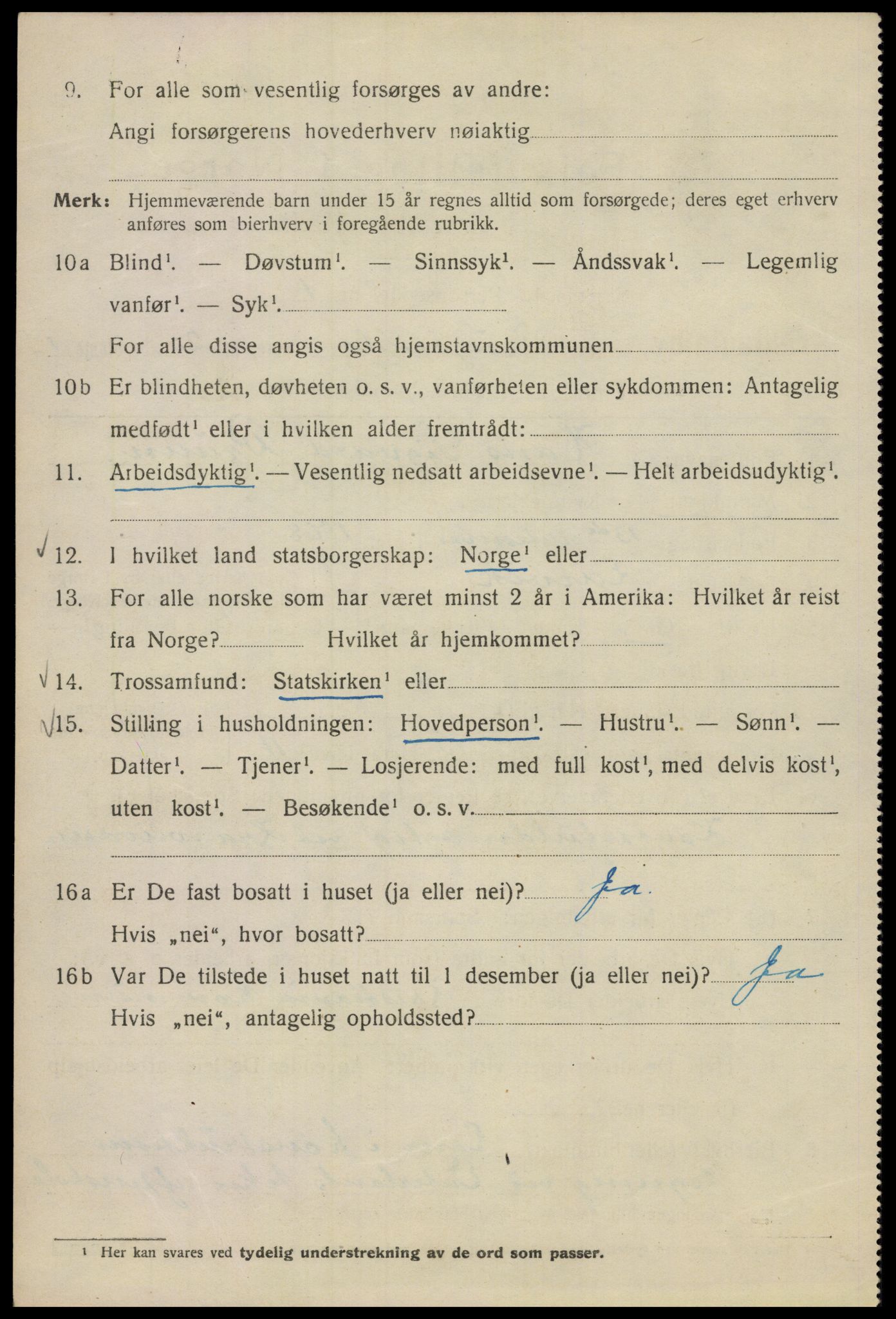 SAO, Folketelling 1920 for 0301 Kristiania kjøpstad, 1920, s. 232998