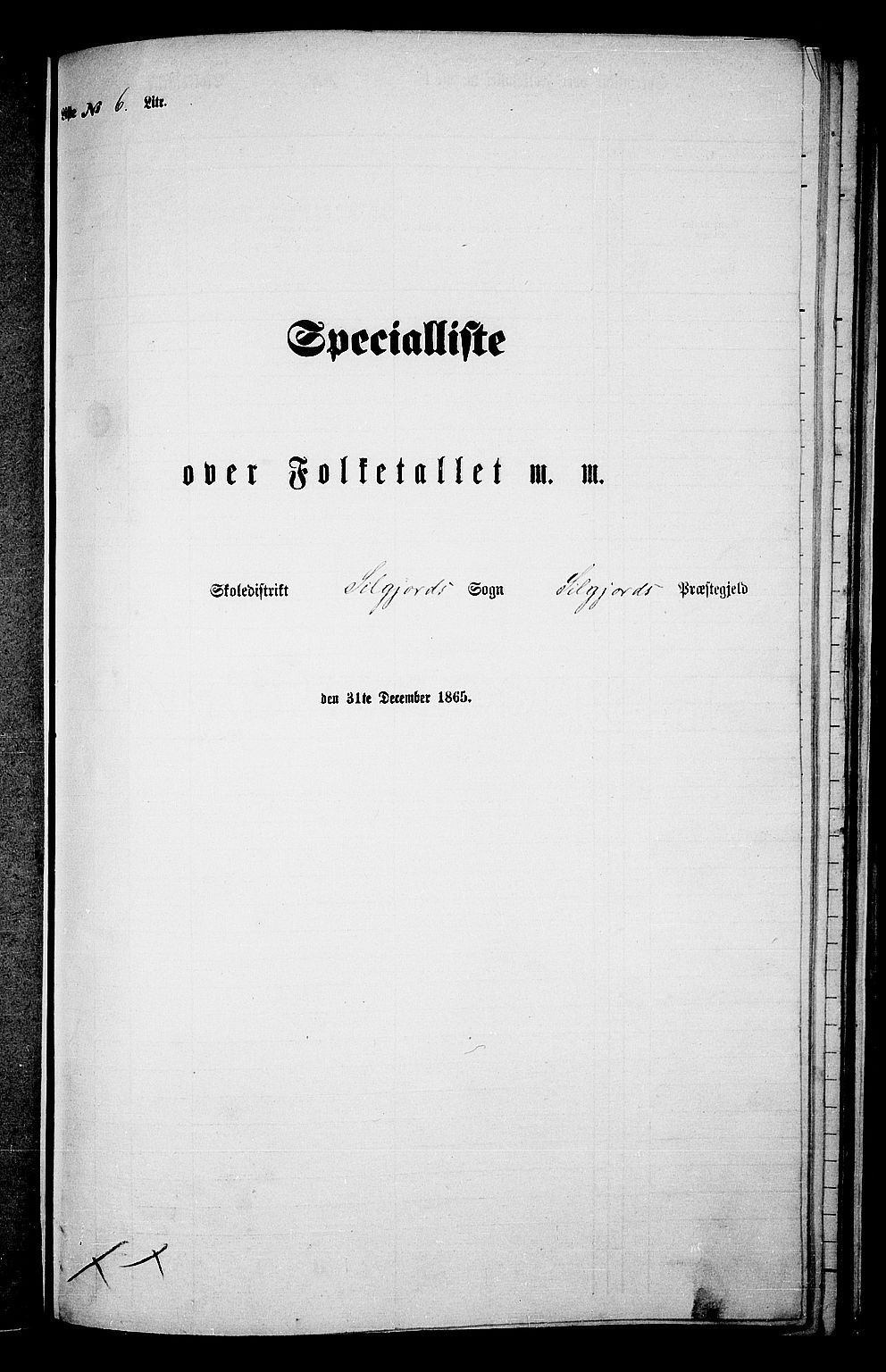 RA, Folketelling 1865 for 0828P Seljord prestegjeld, 1865, s. 87