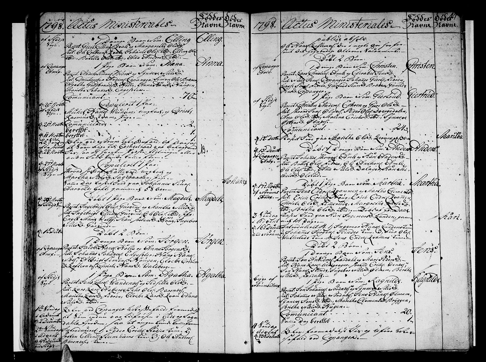 Sogndal sokneprestembete, AV/SAB-A-81301/H/Haa/Haaa/L0008: Ministerialbok nr. A 8, 1795-1809, s. 44
