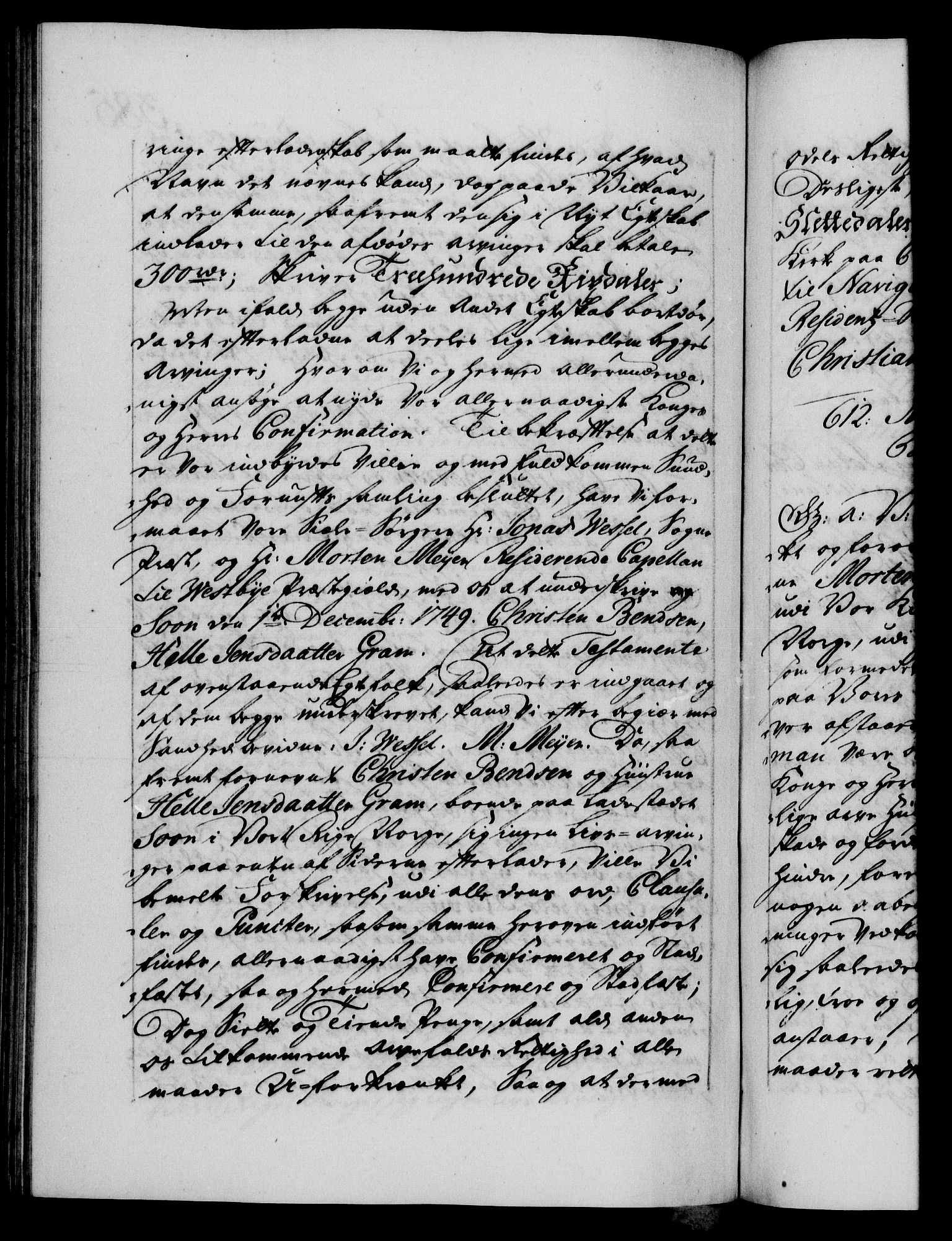 Danske Kanselli 1572-1799, AV/RA-EA-3023/F/Fc/Fca/Fcaa/L0036: Norske registre, 1749-1750, s. 385b