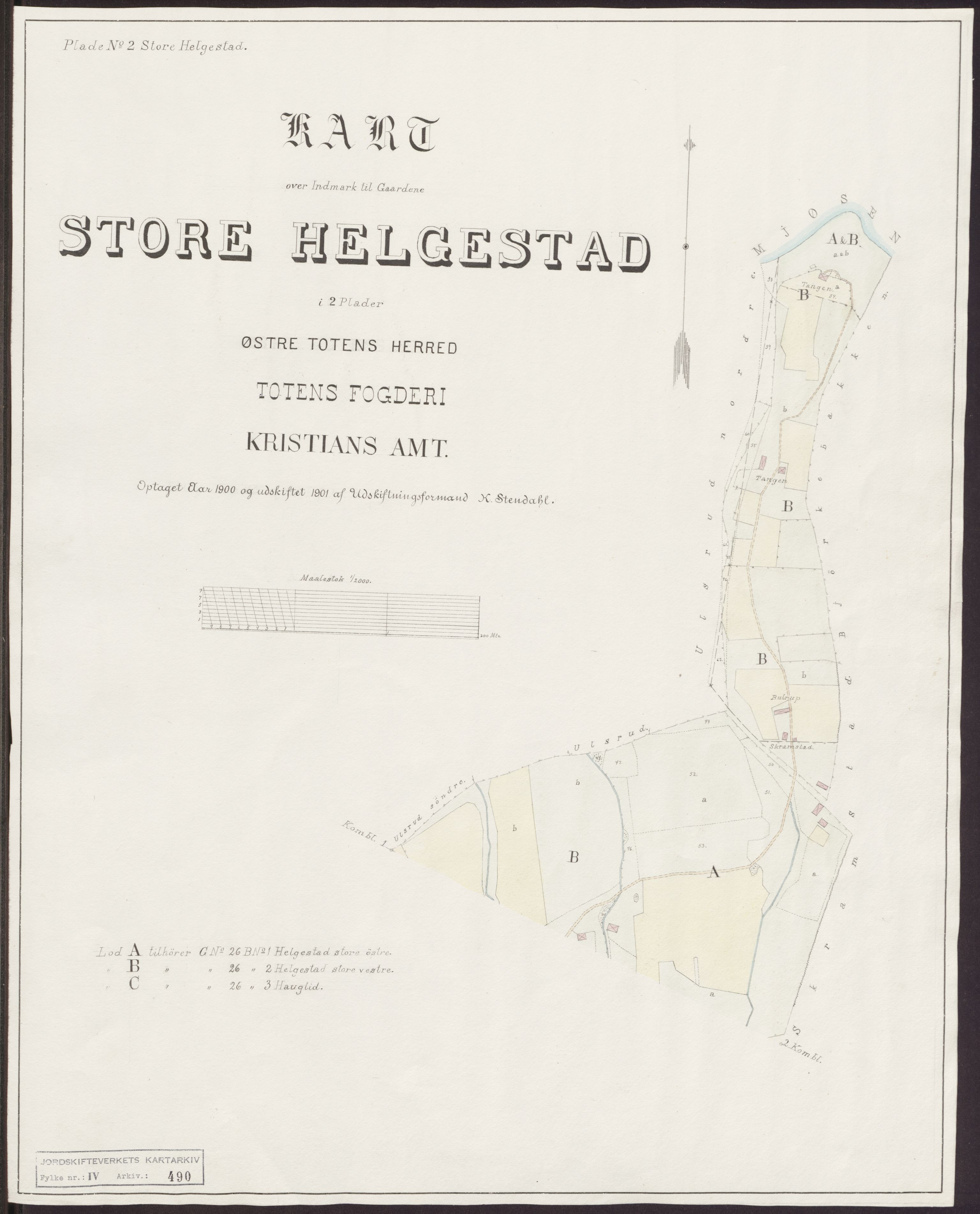 Jordskifteverkets kartarkiv, RA/S-3929/T, 1859-1988, s. 583