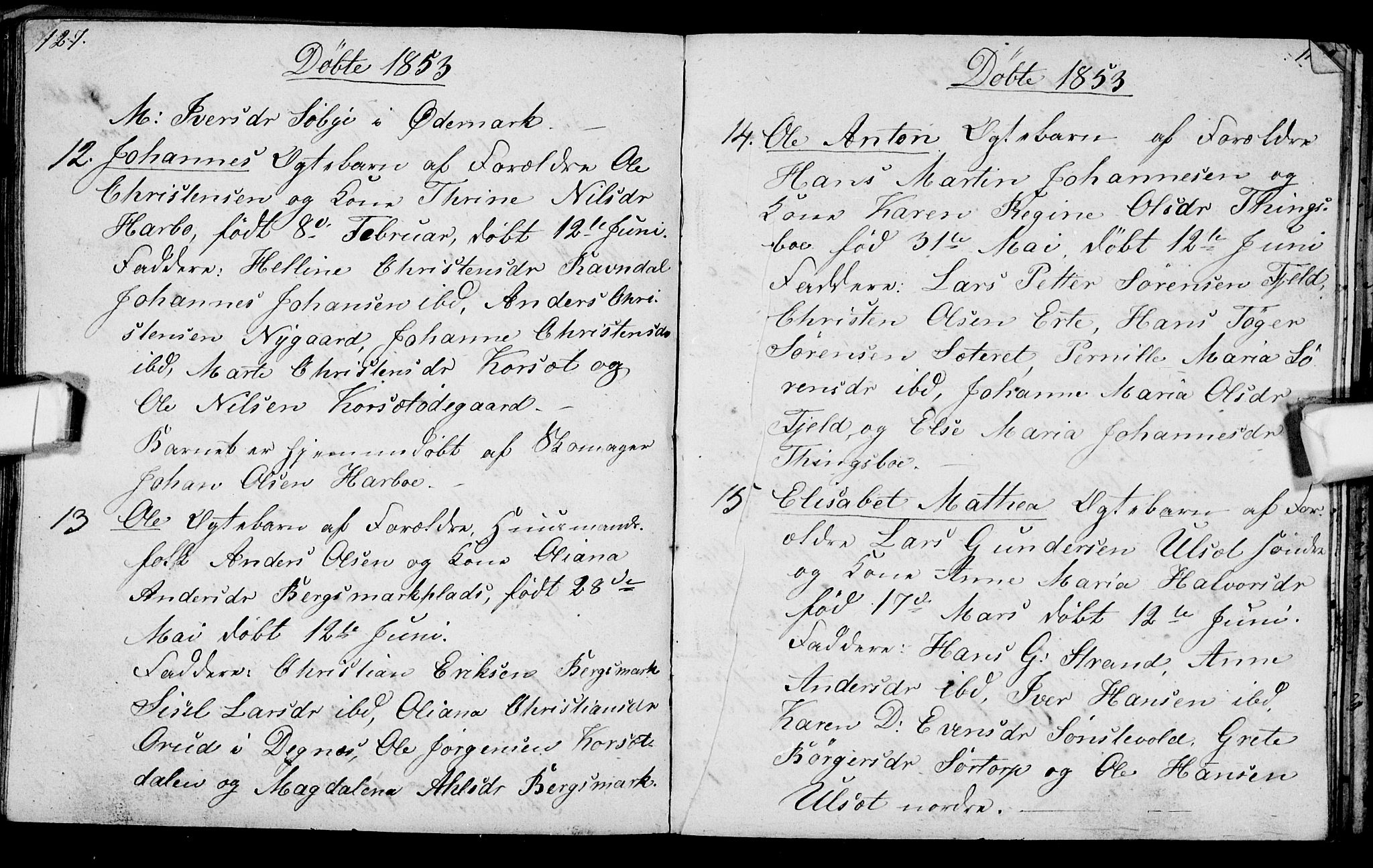 Berg prestekontor Kirkebøker, AV/SAO-A-10902/G/Gc/L0001: Klokkerbok nr. III 1, 1844-1855, s. 127-128