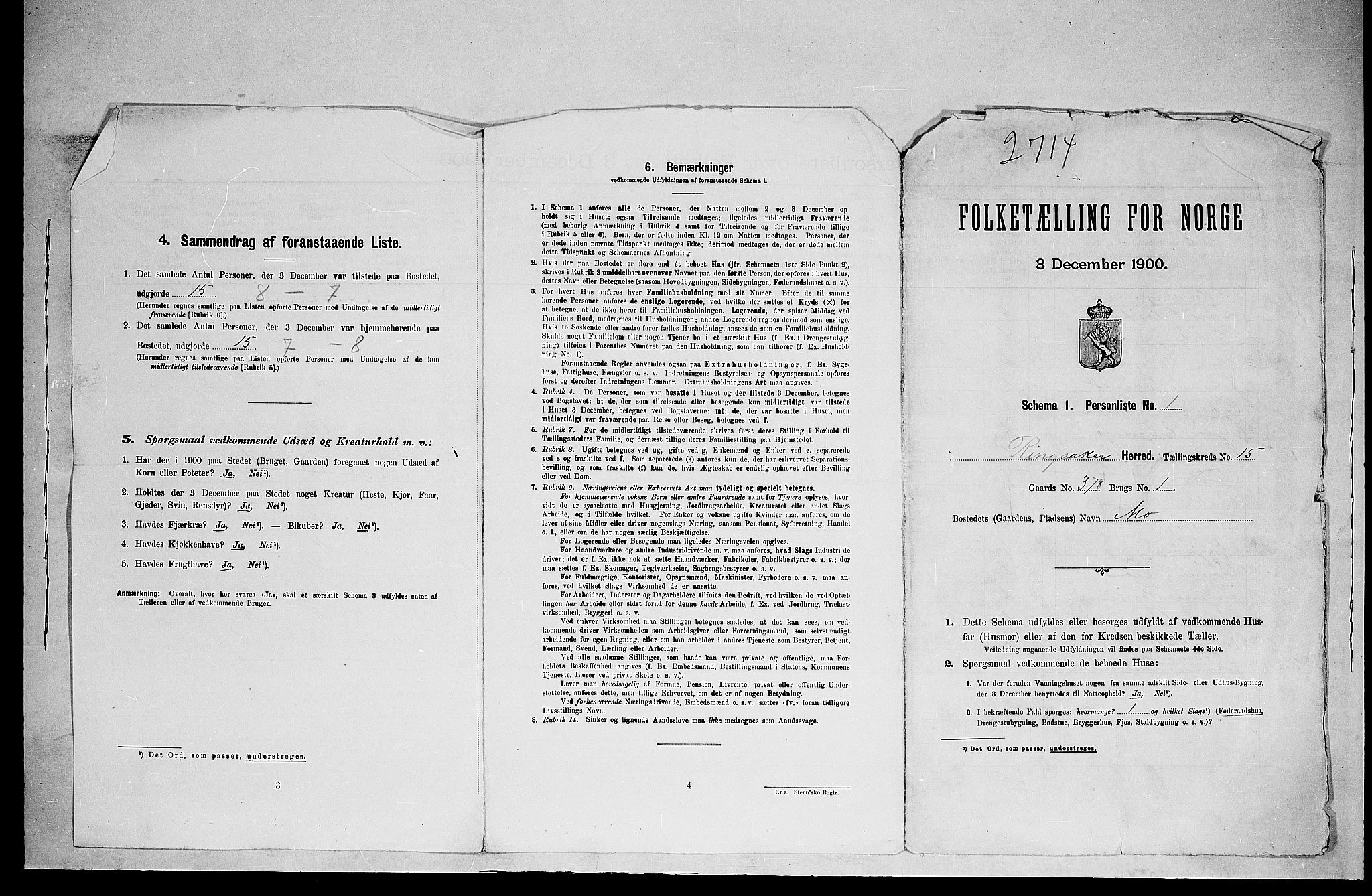 SAH, Folketelling 1900 for 0412 Ringsaker herred, 1900, s. 2716