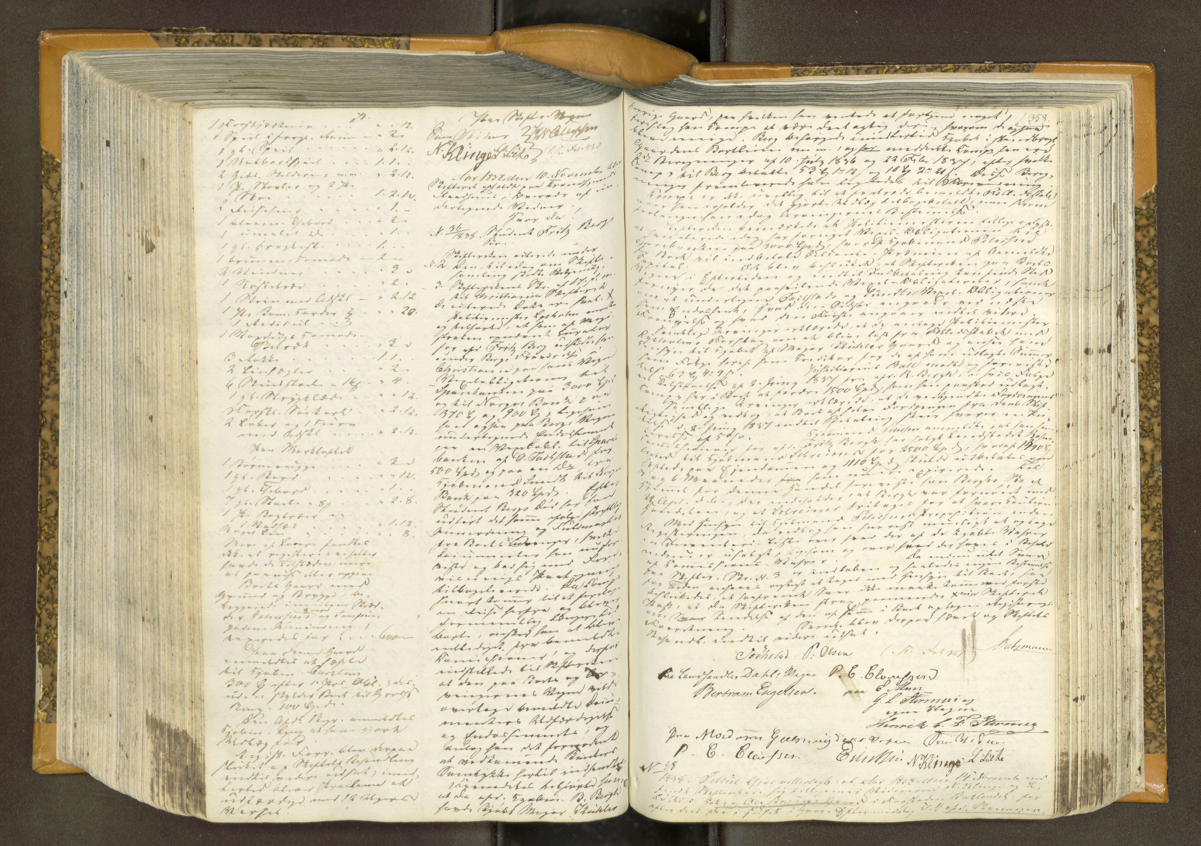 Trondheim byfogd, AV/SAT-A-0003/1/3/3B/L0003: Skiftebehandlingsprotokoll (u/ register) U, 1834-1840, s. 358