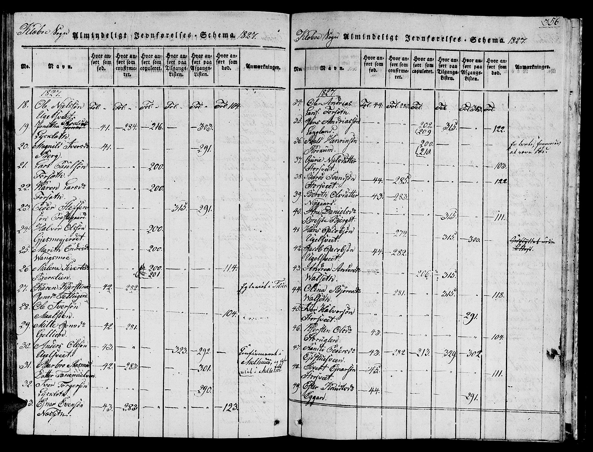 Ministerialprotokoller, klokkerbøker og fødselsregistre - Sør-Trøndelag, SAT/A-1456/618/L0450: Klokkerbok nr. 618C01, 1816-1865, s. 356