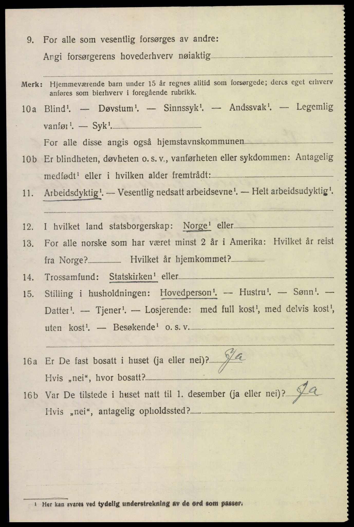 SAK, Folketelling 1920 for 1014 Vennesla herred, 1920, s. 4489