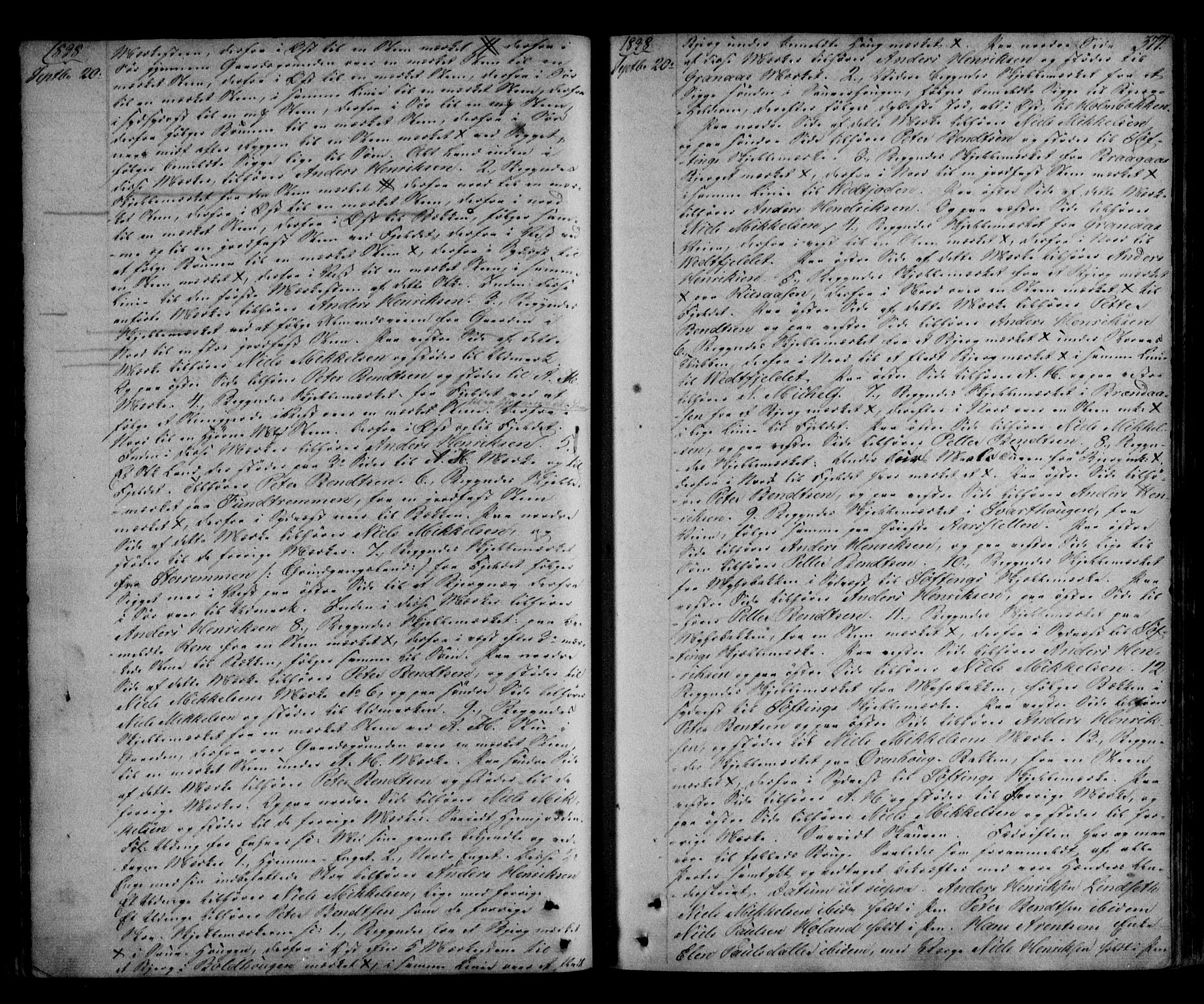 Helgeland sorenskriveri, SAT/A-0004/2/2C/L0009: Pantebok nr. 8, 1832-1840, s. 377