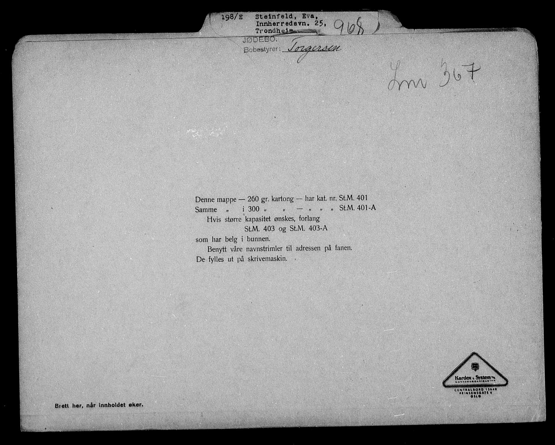Justisdepartementet, Tilbakeføringskontoret for inndratte formuer, AV/RA-S-1564/H/Hc/Hca/L0908: --, 1945-1947, s. 315