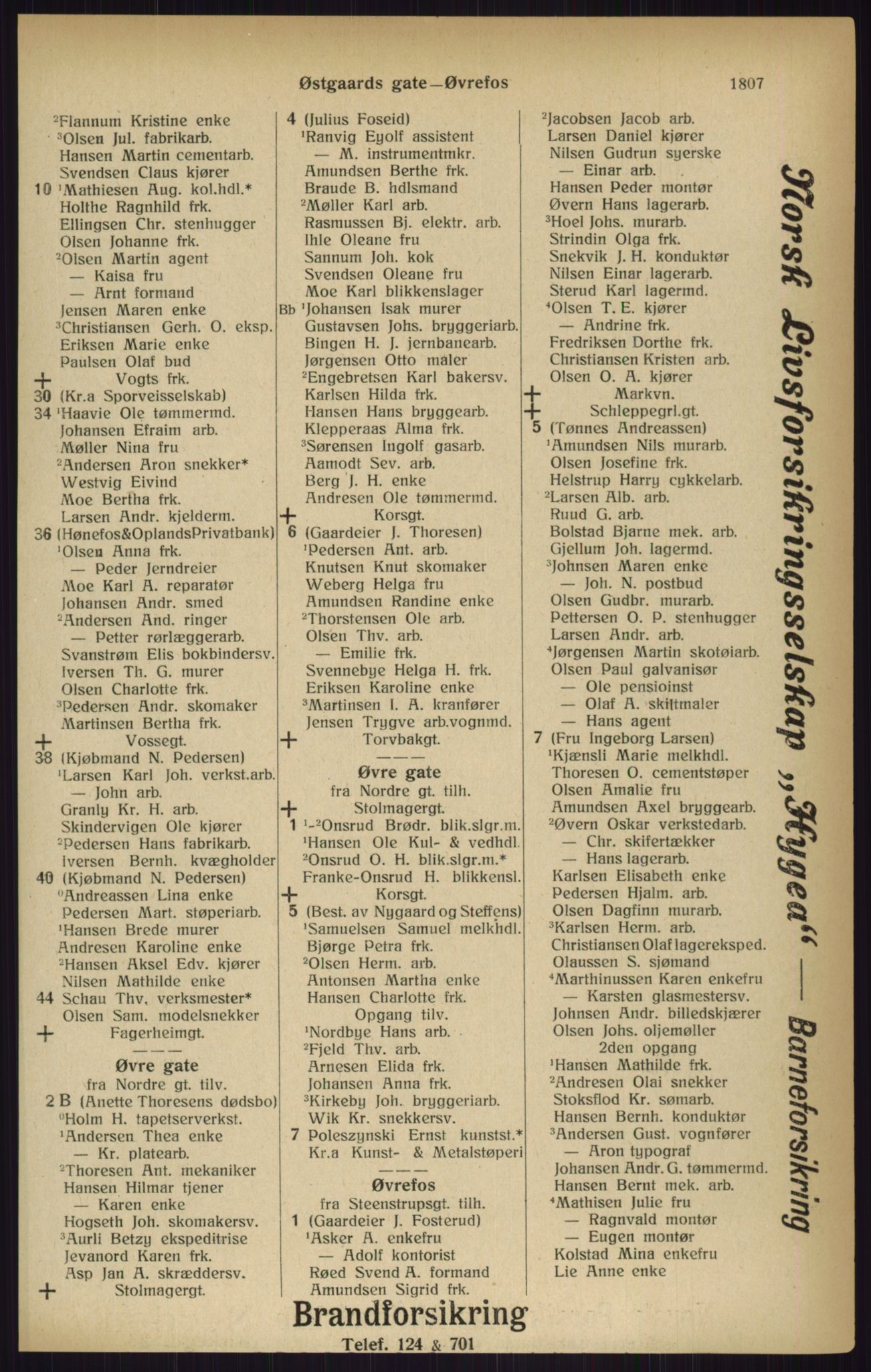 Kristiania/Oslo adressebok, PUBL/-, 1916, s. 1807