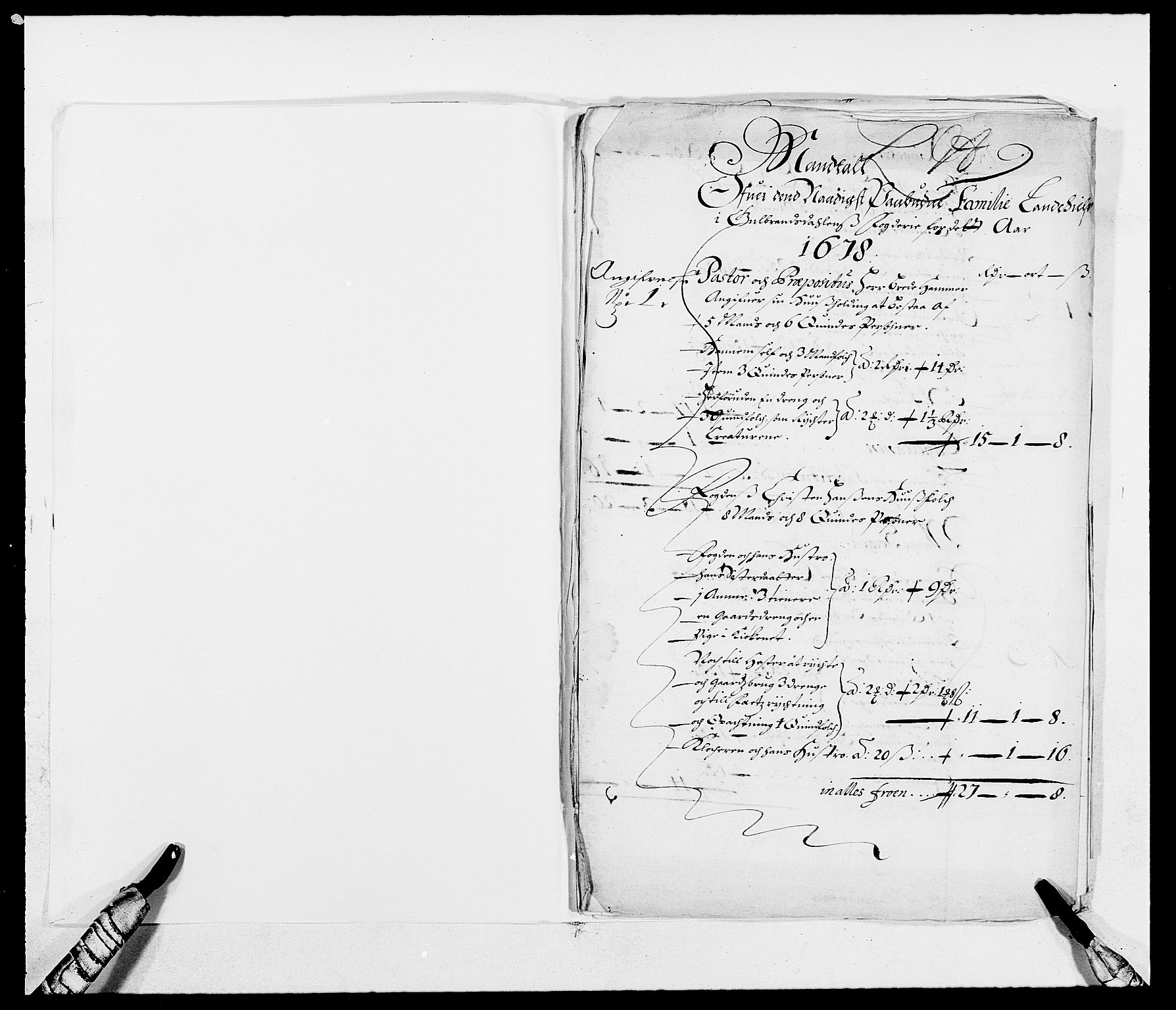 Rentekammeret inntil 1814, Reviderte regnskaper, Fogderegnskap, RA/EA-4092/R17/L1152: Fogderegnskap Gudbrandsdal, 1678-1679, s. 314