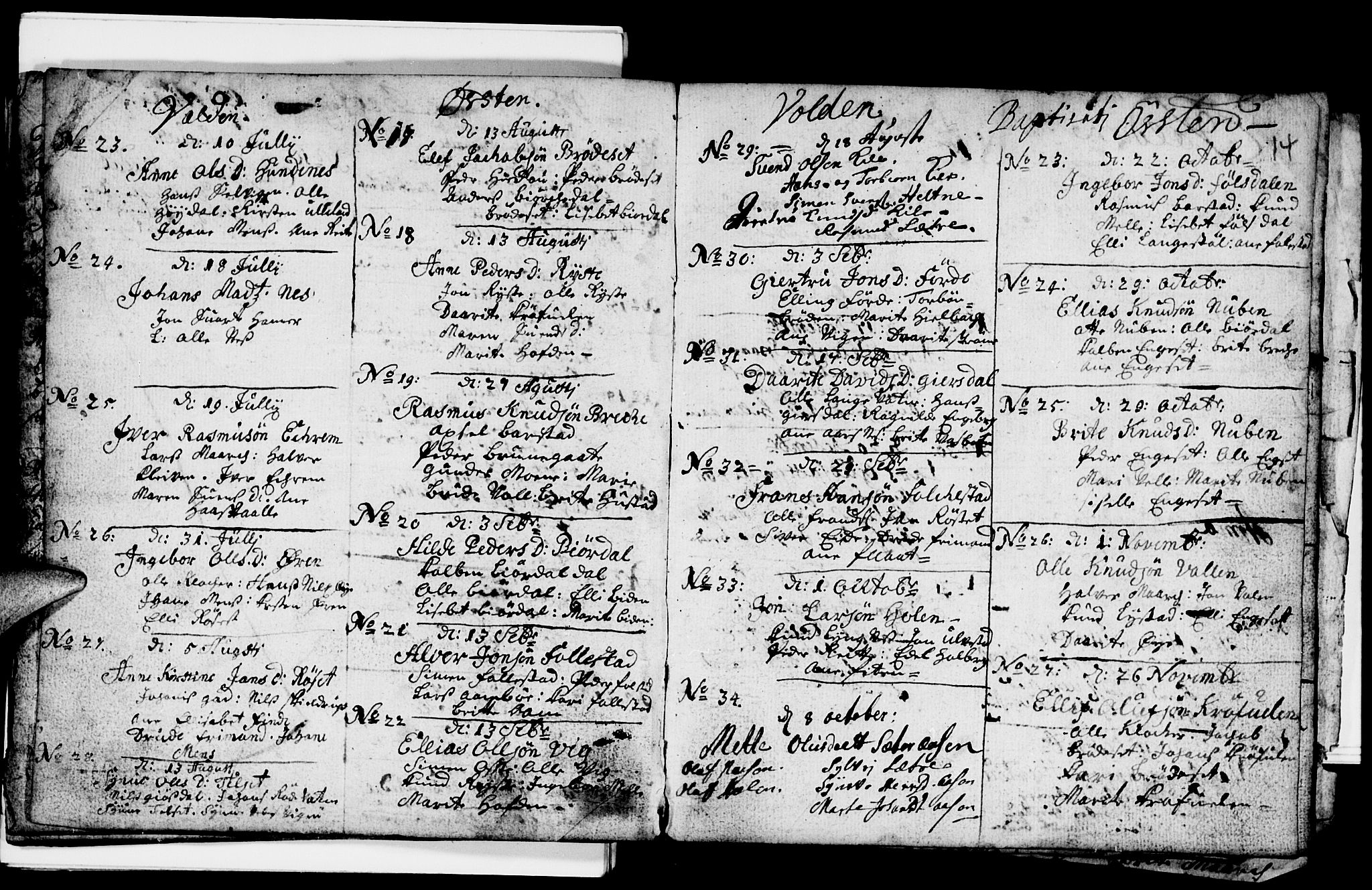 Ministerialprotokoller, klokkerbøker og fødselsregistre - Møre og Romsdal, AV/SAT-A-1454/511/L0134: Ministerialbok nr. 511A01, 1713-1720, s. 14
