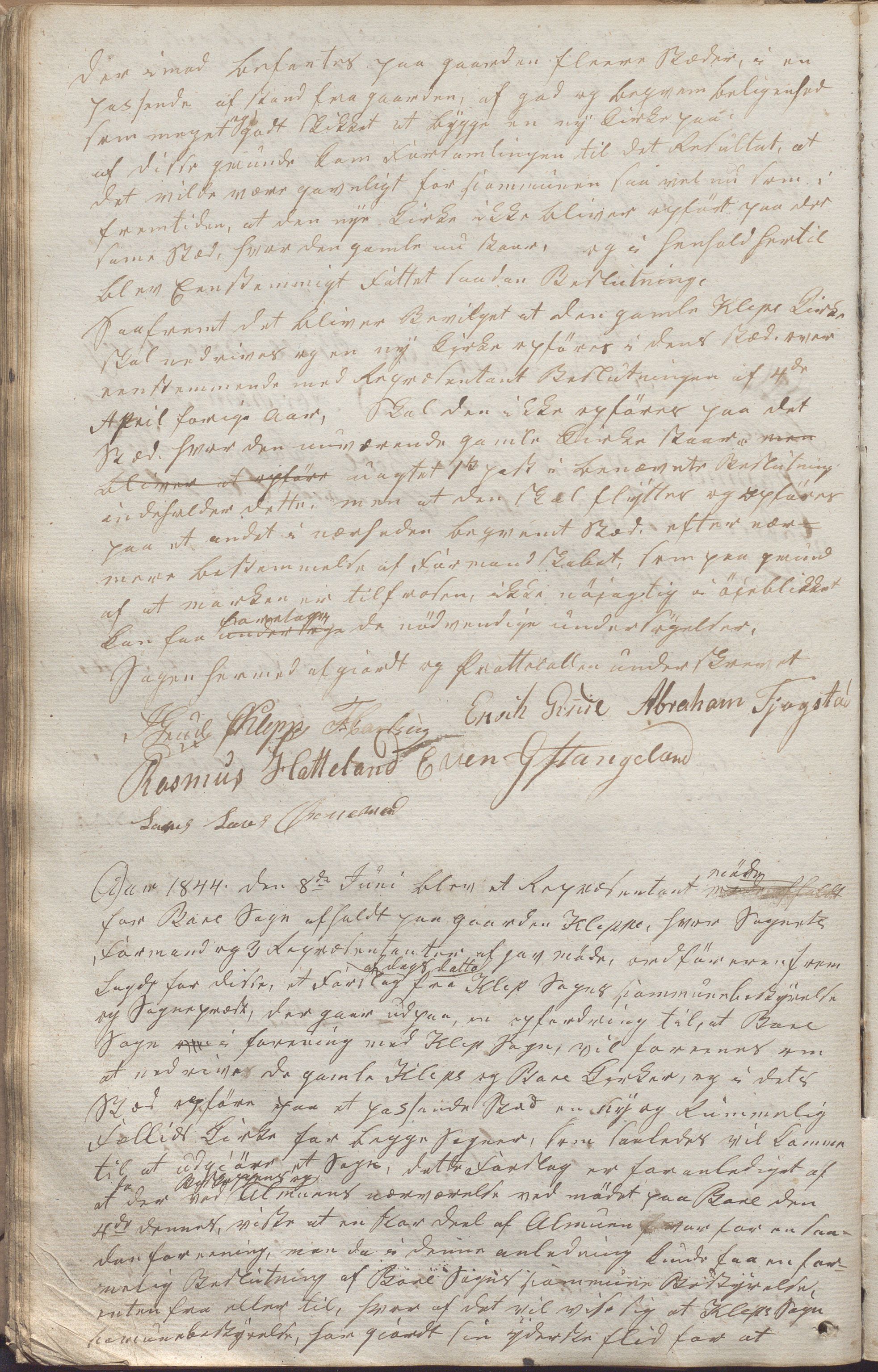 Klepp kommune - Formannskapet, IKAR/K-100277/A/L0001: Møtebok, 1837-1861, s. 70b