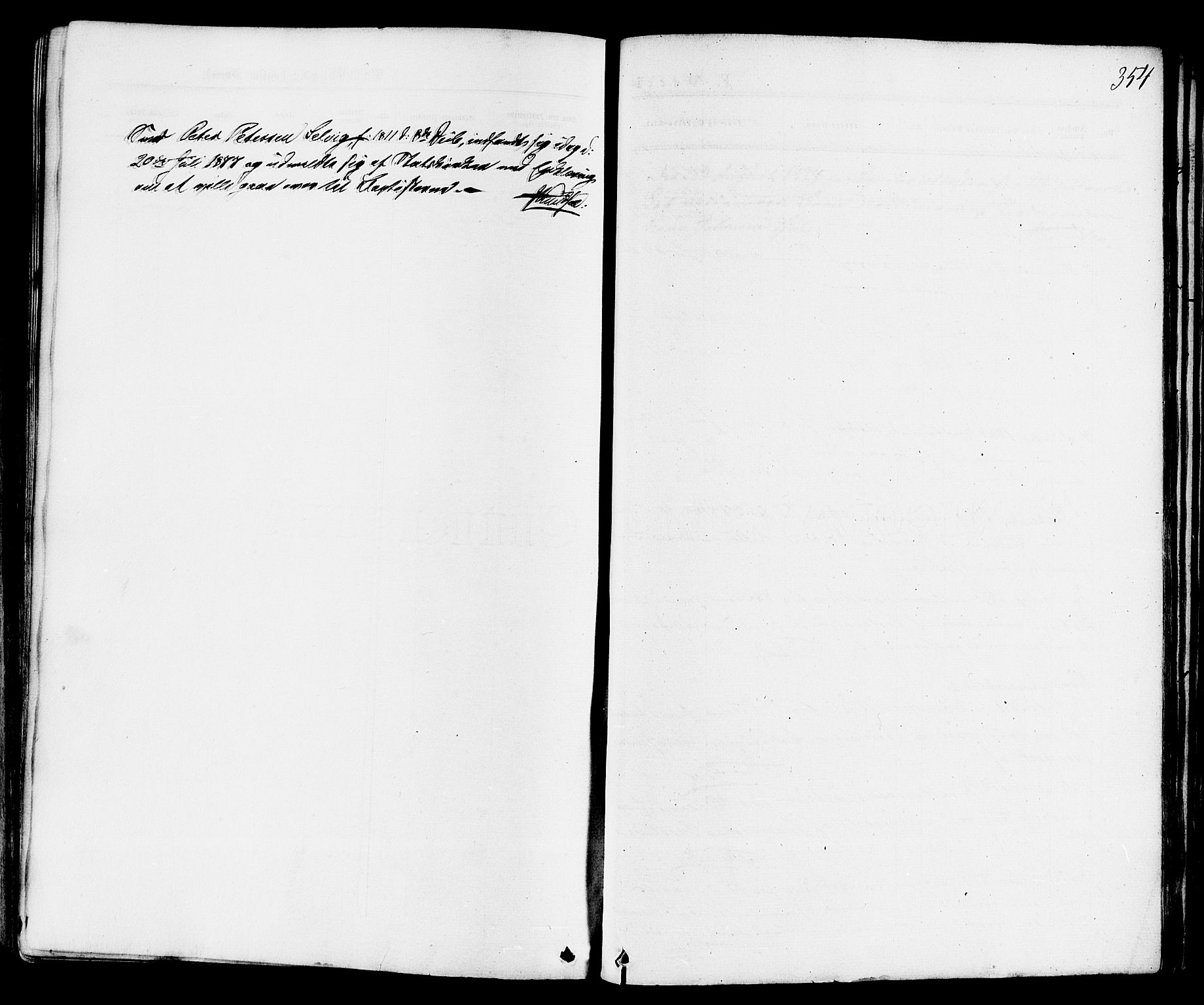 Sande Kirkebøker, SAKO/A-53/F/Fa/L0005: Ministerialbok nr. 5, 1865-1877, s. 354