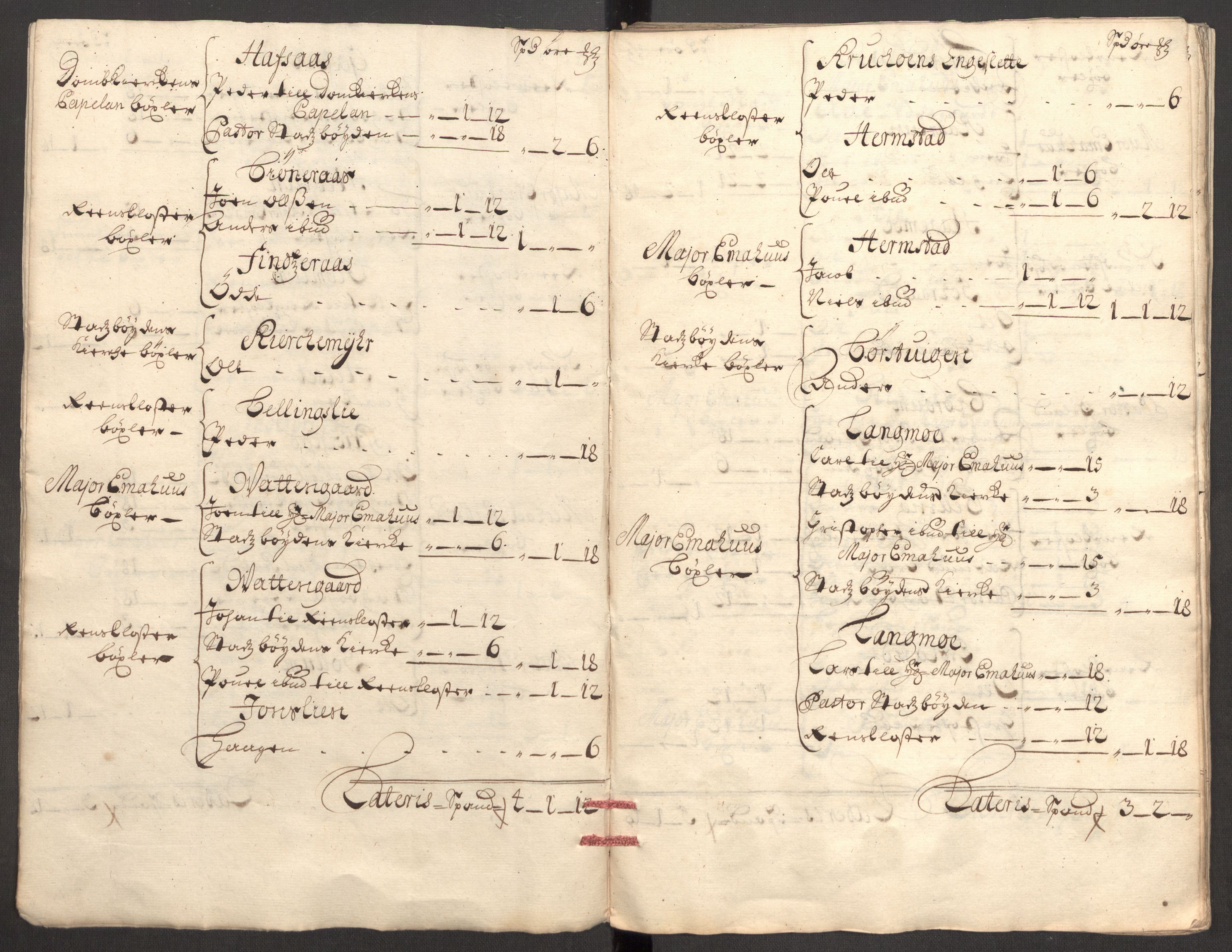 Rentekammeret inntil 1814, Reviderte regnskaper, Fogderegnskap, AV/RA-EA-4092/R57/L3857: Fogderegnskap Fosen, 1706-1707, s. 24