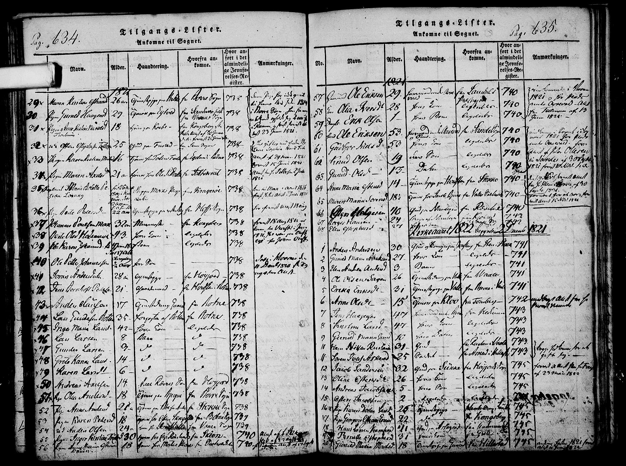 Ramnes kirkebøker, AV/SAKO-A-314/F/Fa/L0004: Ministerialbok nr. I 4, 1813-1840, s. 634-635