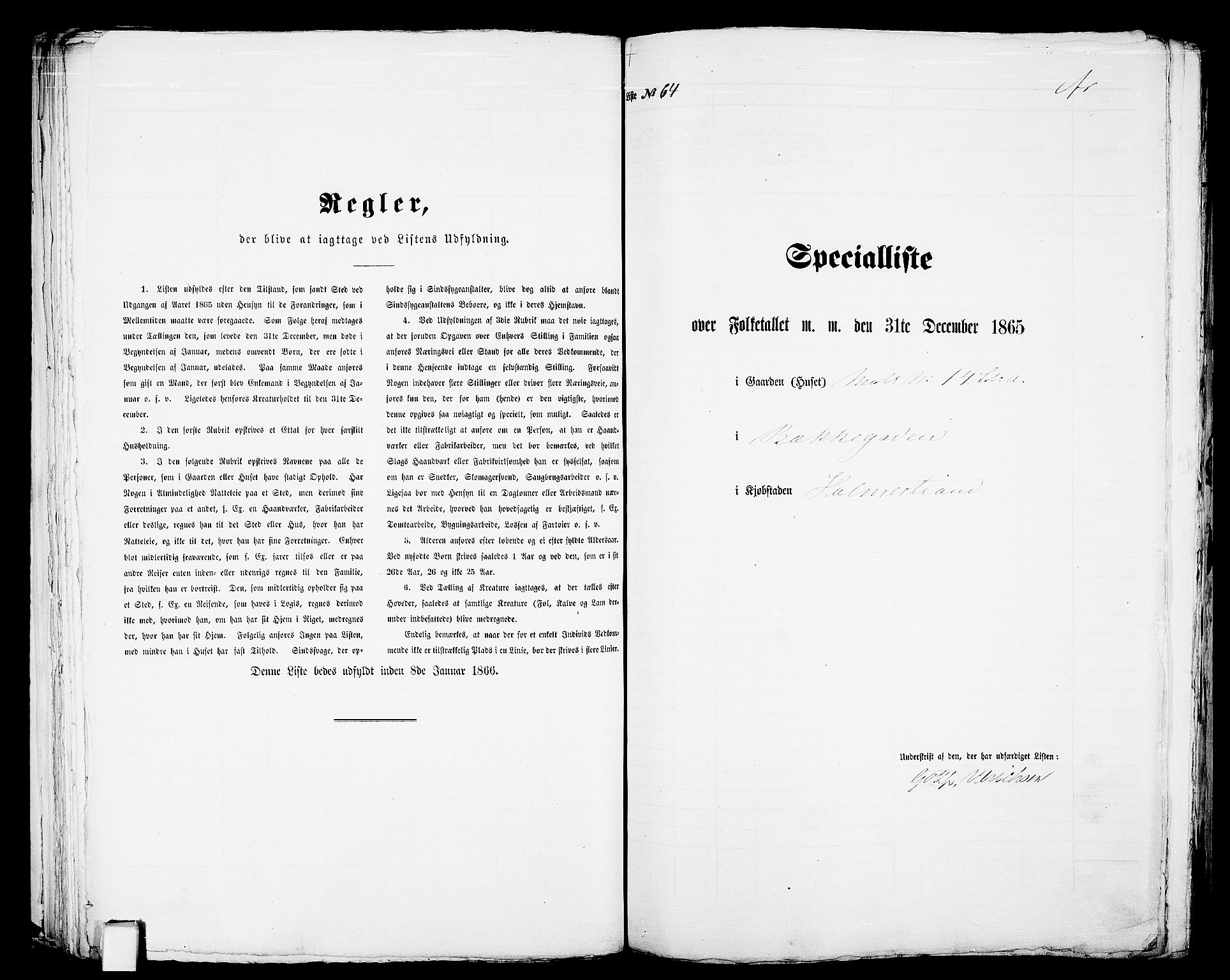 RA, Folketelling 1865 for 0702B Botne prestegjeld, Holmestrand kjøpstad, 1865, s. 135