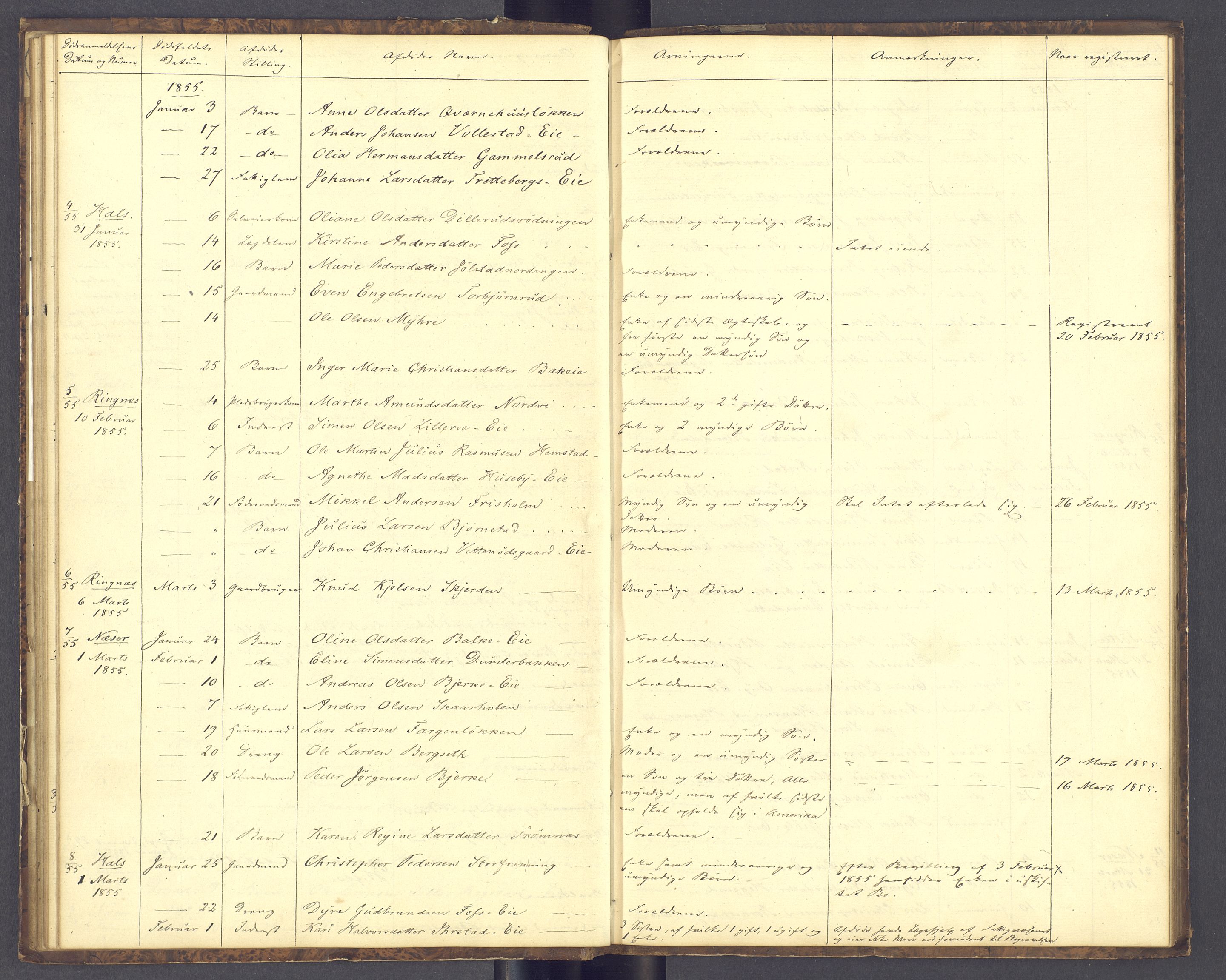 Sør-Hedmark sorenskriveri, SAH/TING-014/J/Jd/Jda/L0003: Dødsfallsprotokoll, 1852-1862