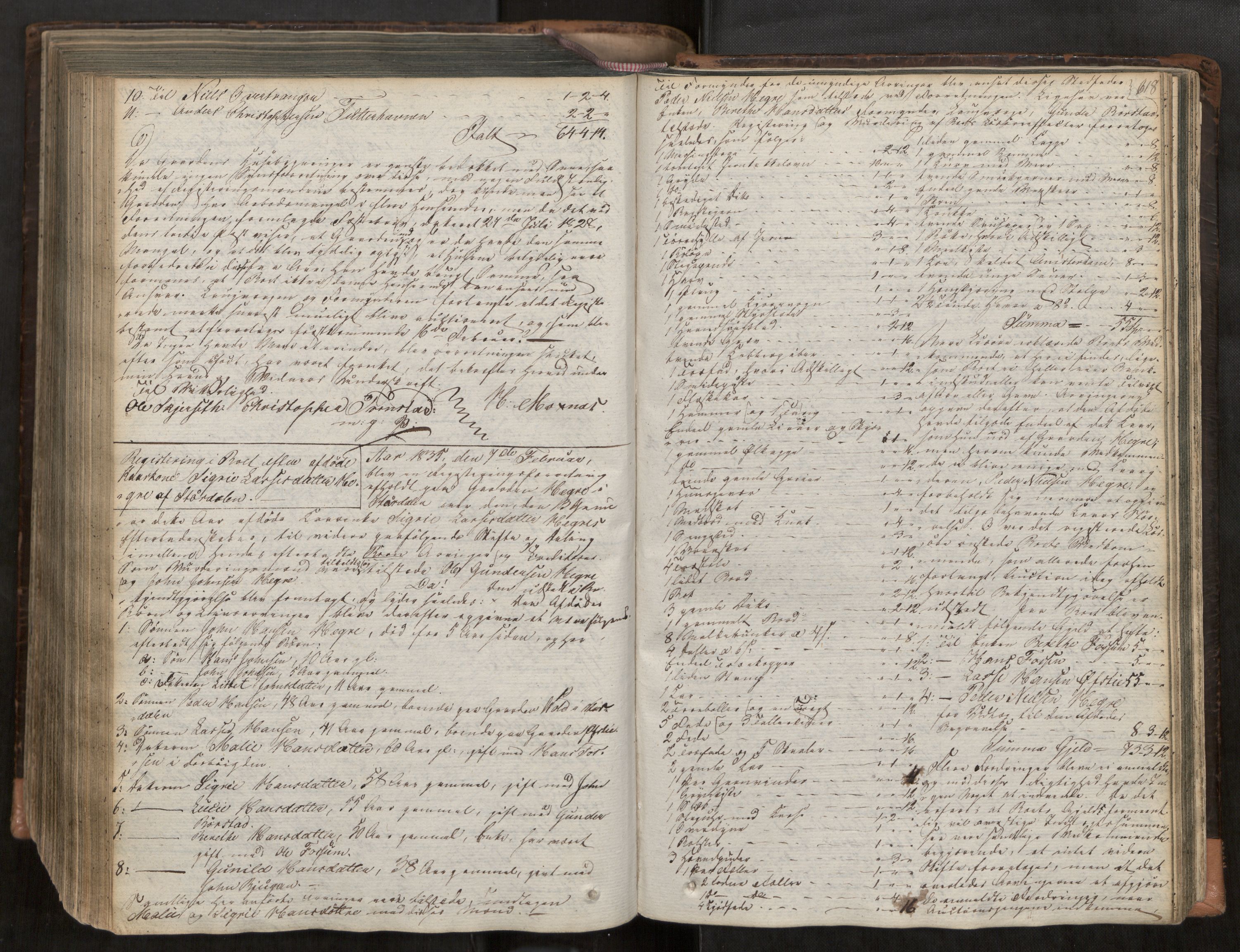 Stjør- og Verdal sorenskriveri, AV/SAT-A-4167/1/3/3Ca/L0001: Skifteregistreringsprotokoll, 1823-1837, s. 618