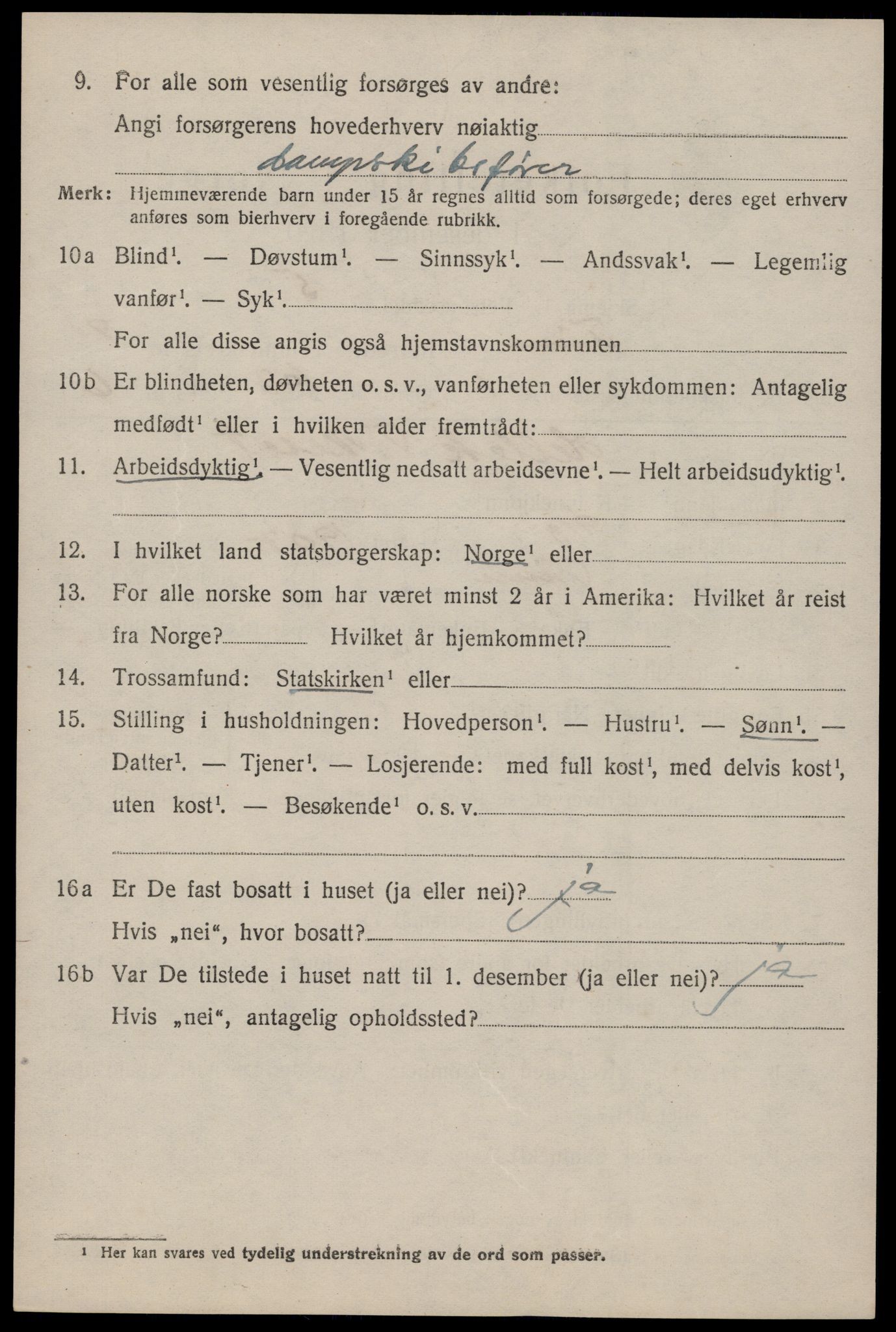 SAKO, Folketelling 1920 for 0826 Tinn herred, 1920, s. 5957