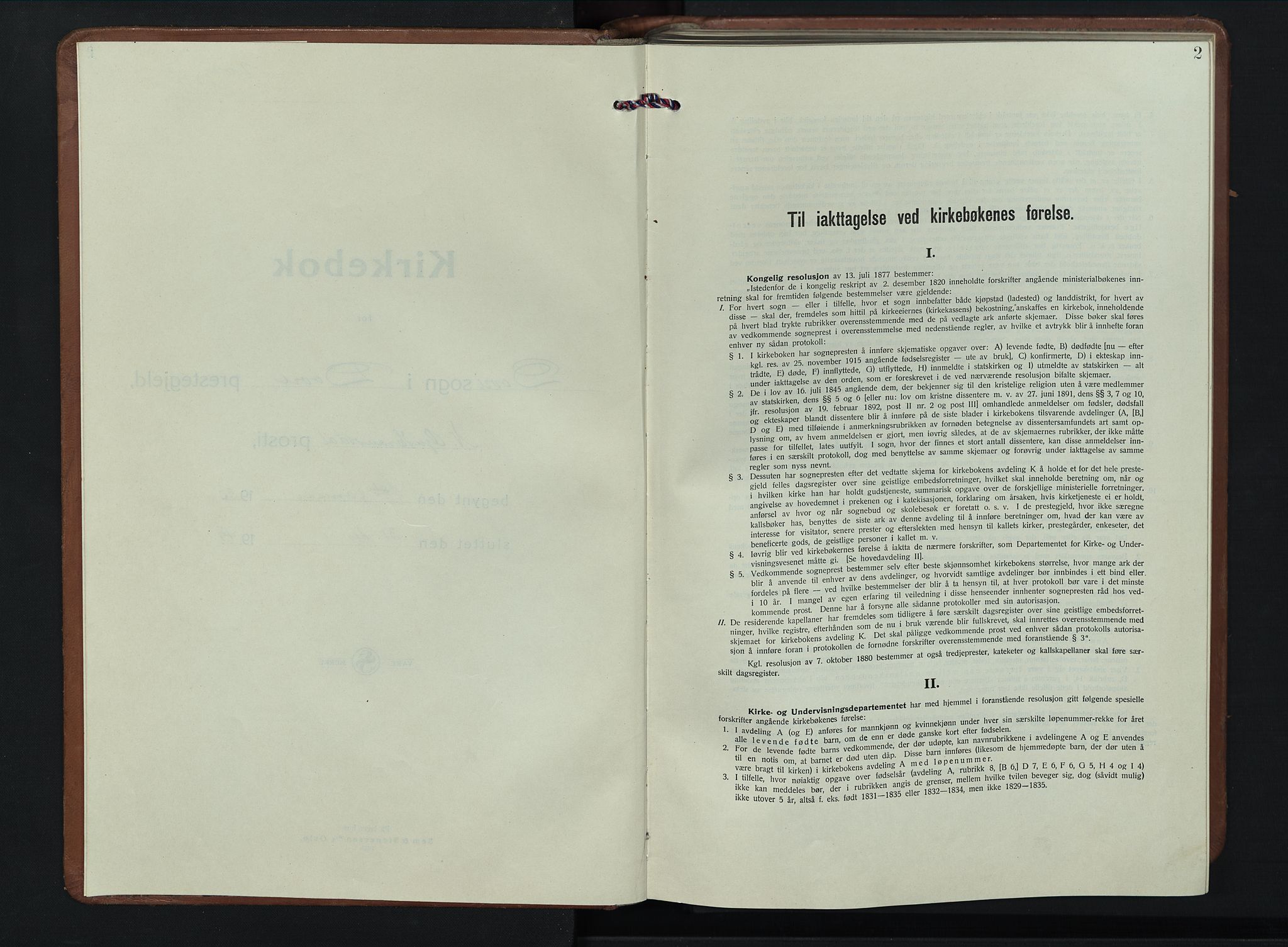 Dovre prestekontor, AV/SAH-PREST-066/H/Ha/Hab/L0004: Klokkerbok nr. 4, 1926-1949, s. 2