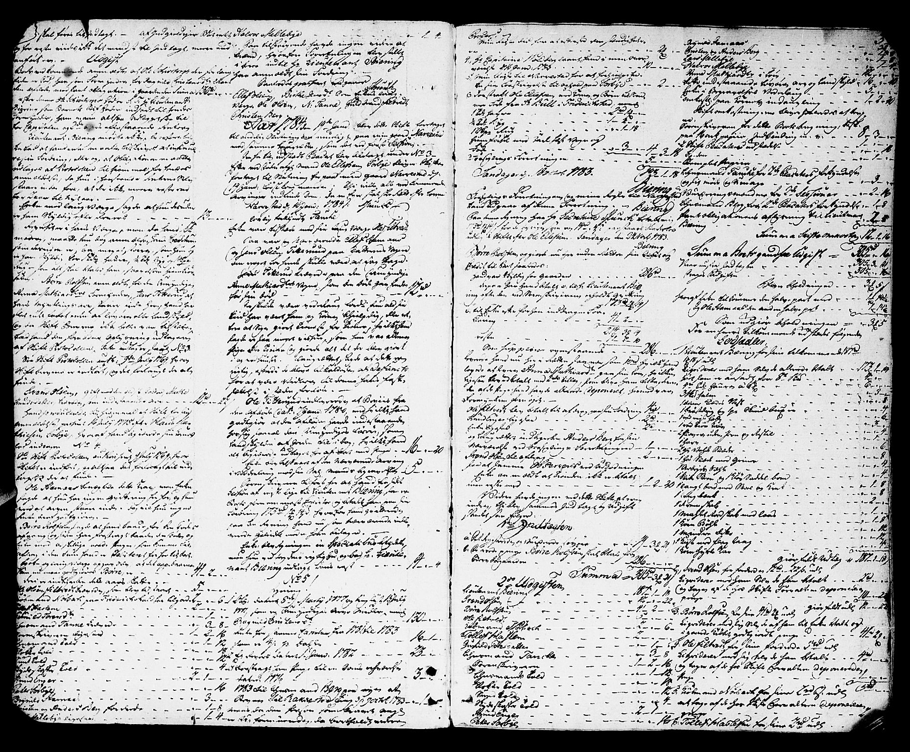 Heggen og Frøland sorenskriveri I, AV/SAO-A-11556/H/Hb/L0008: Skifteprotokoll, 1784-1789, s. 2-3