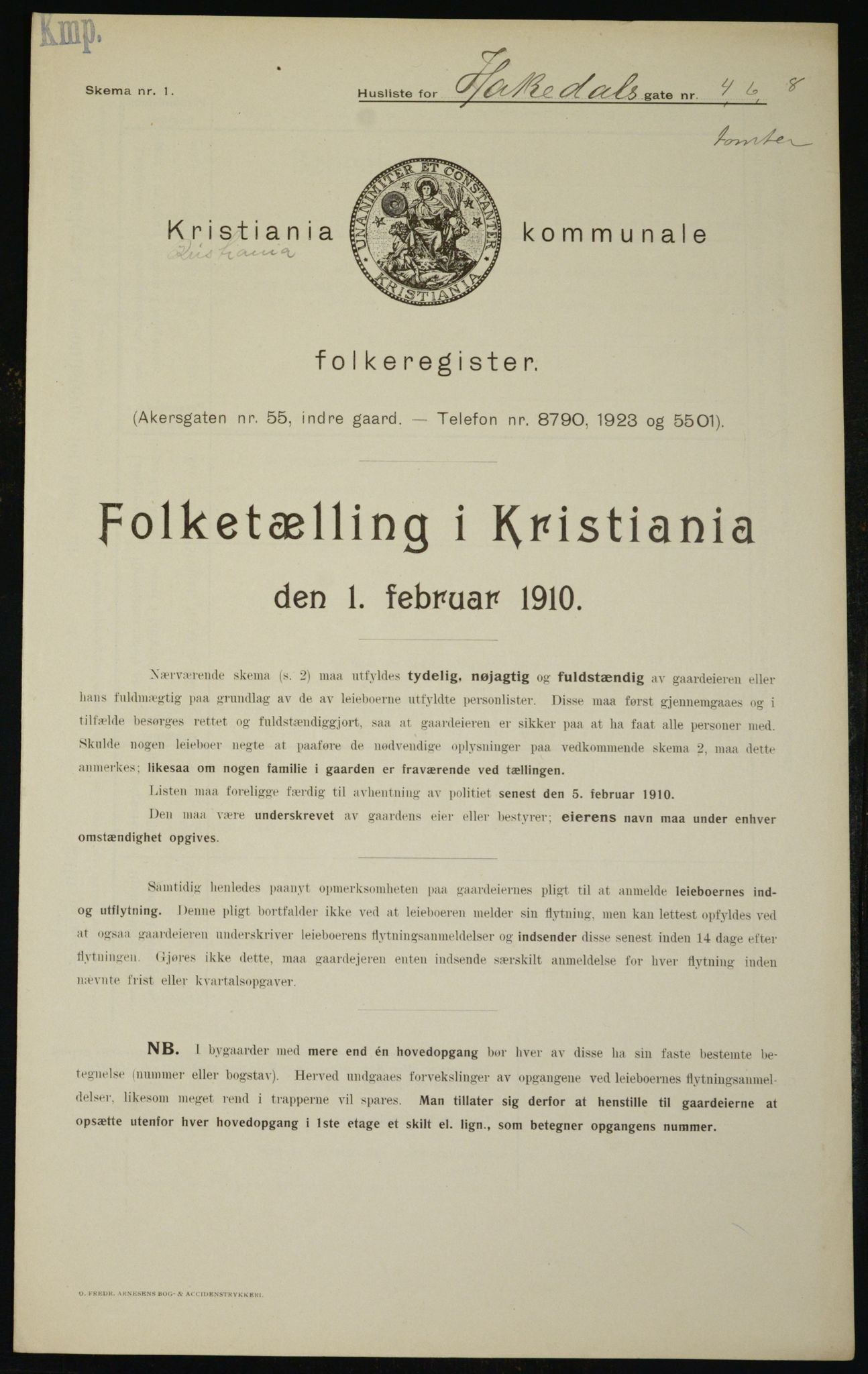OBA, Kommunal folketelling 1.2.1910 for Kristiania, 1910, s. 31959