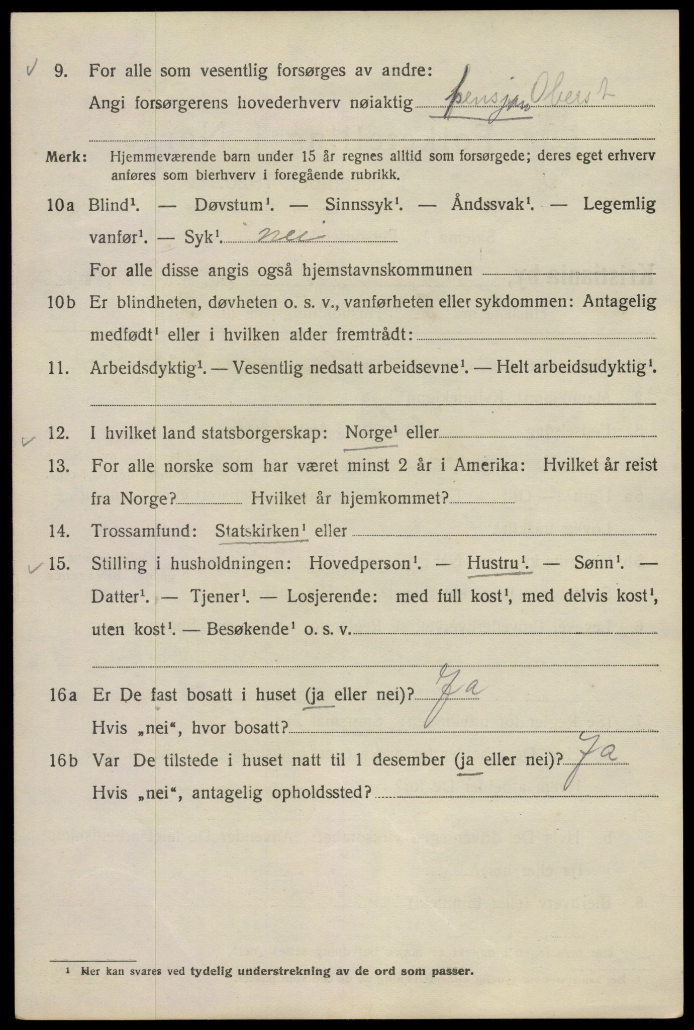 SAO, Folketelling 1920 for 0301 Kristiania kjøpstad, 1920, s. 325796