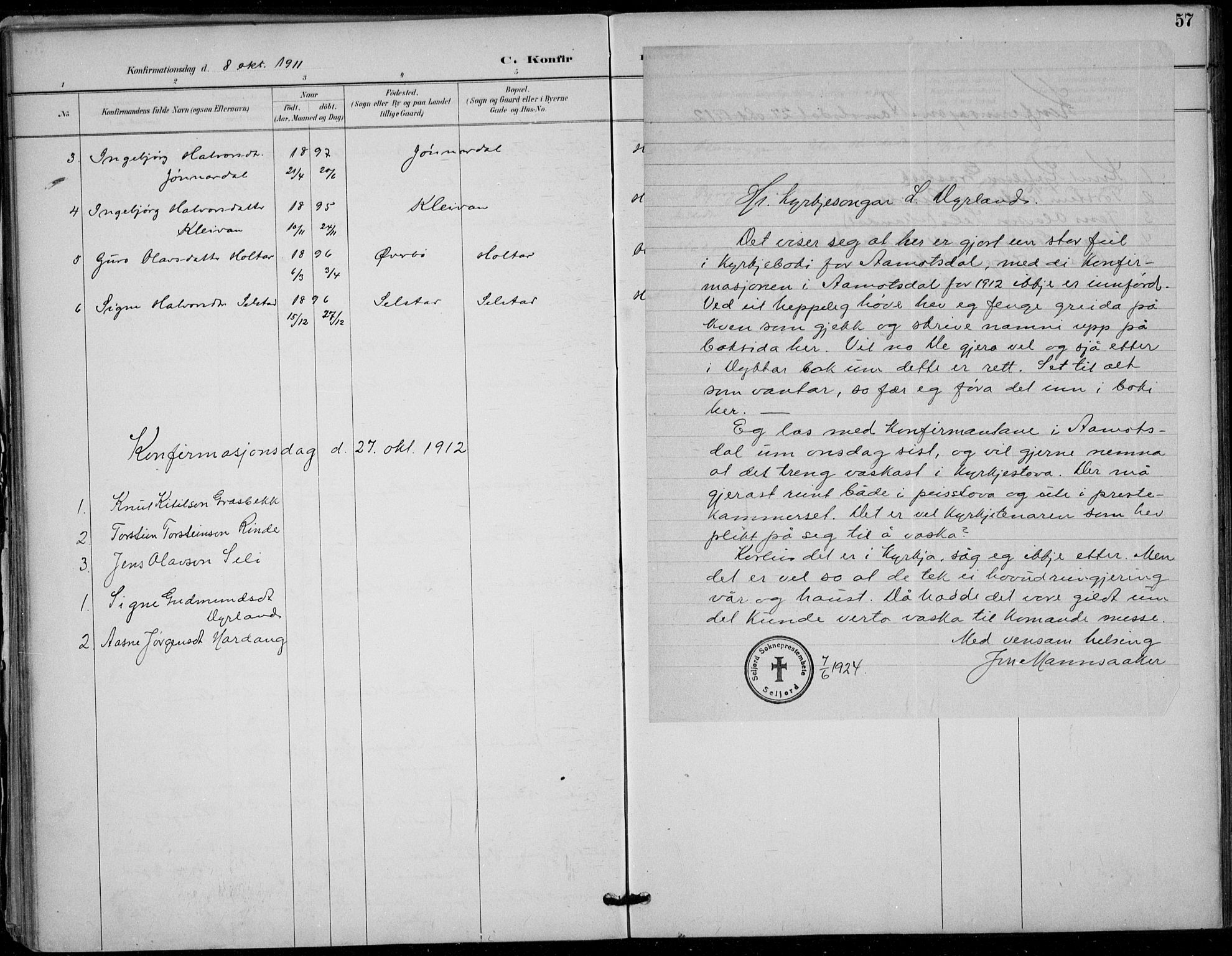 Seljord kirkebøker, AV/SAKO-A-20/F/Fc/L0002: Ministerialbok nr. III 2, 1887-1920, s. 57