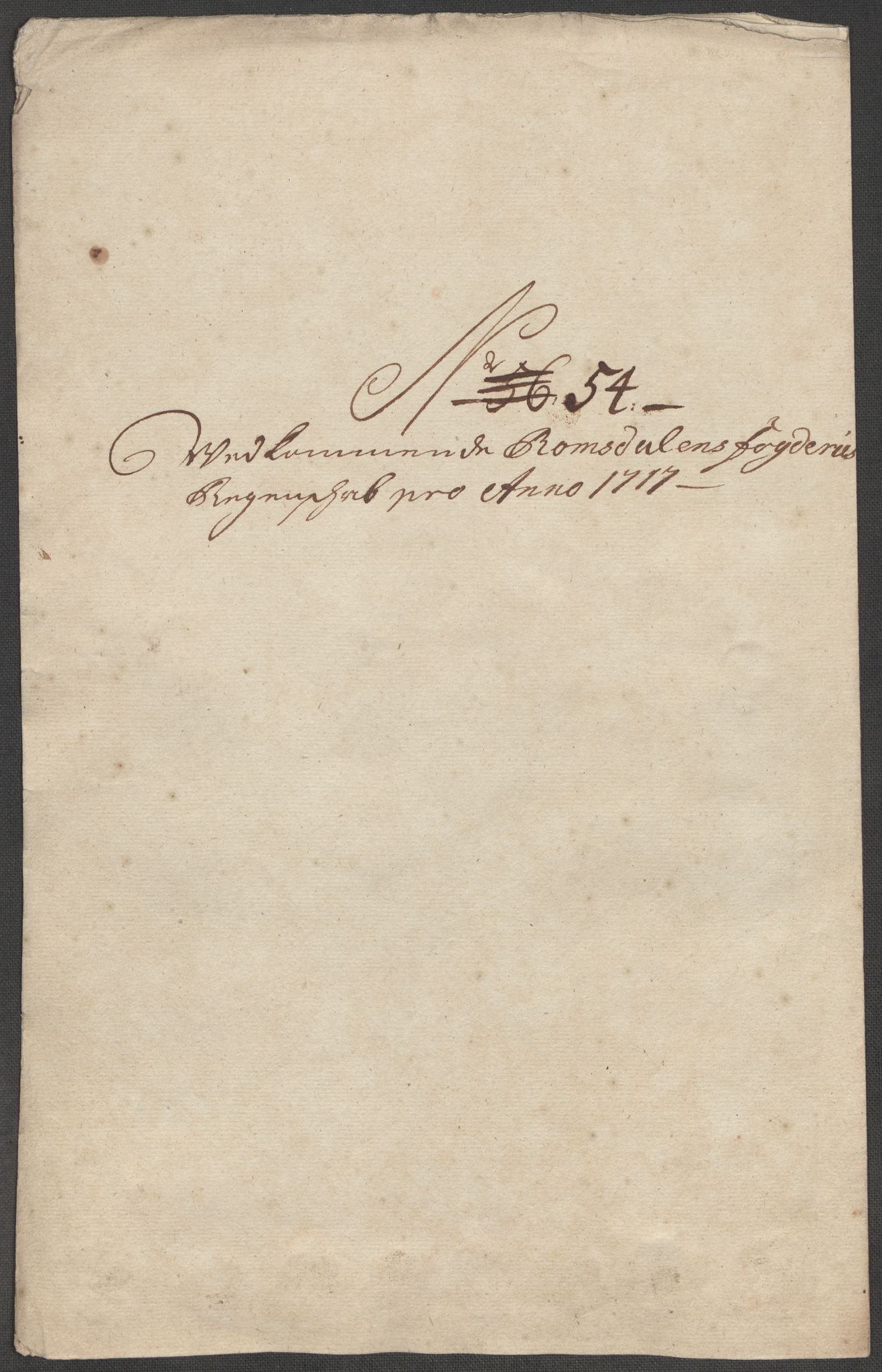 Rentekammeret inntil 1814, Reviderte regnskaper, Fogderegnskap, RA/EA-4092/R55/L3664: Fogderegnskap Romsdal, 1717, s. 288