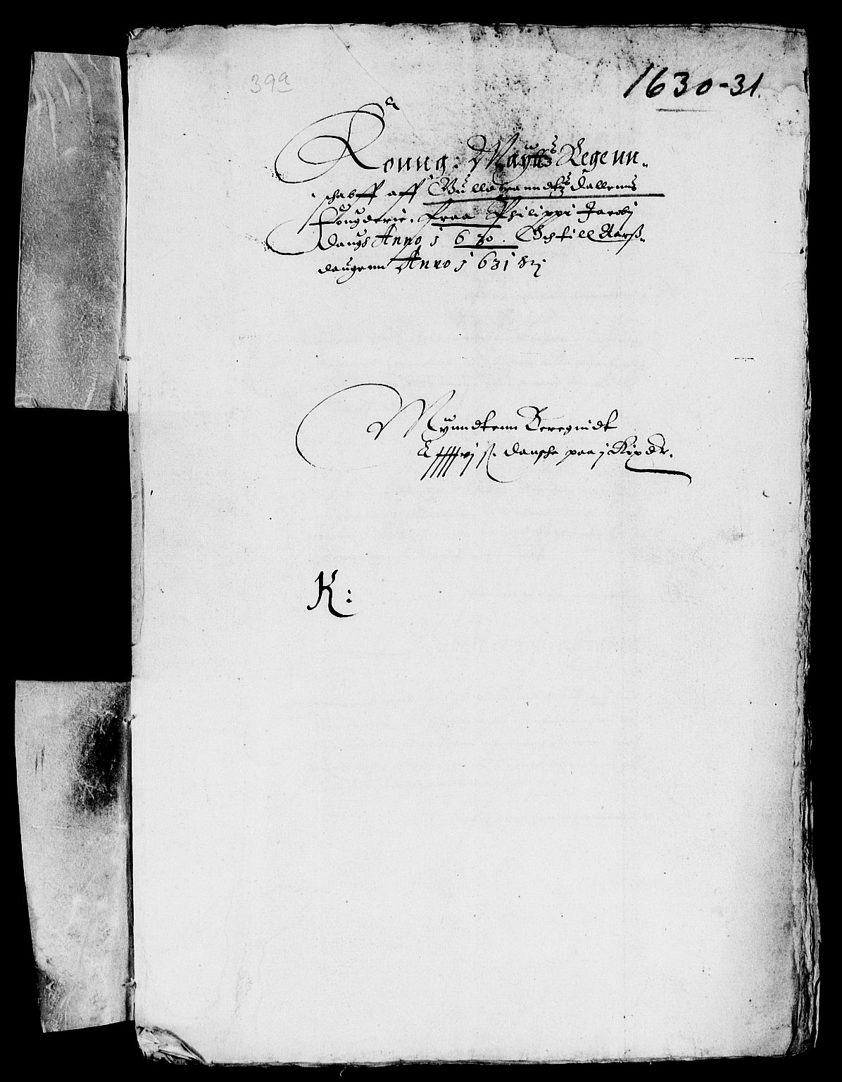 Rentekammeret inntil 1814, Reviderte regnskaper, Lensregnskaper, RA/EA-5023/R/Rb/Rba/L0100: Akershus len, 1630-1631