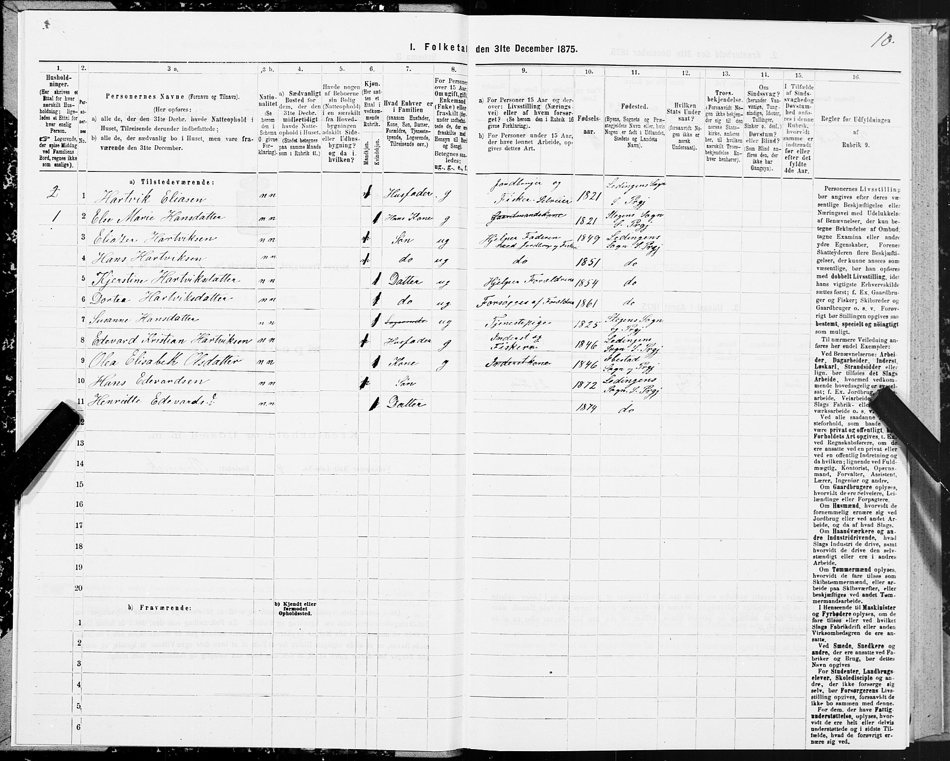 SAT, Folketelling 1875 for 1848P Steigen prestegjeld, 1875, s. 1010