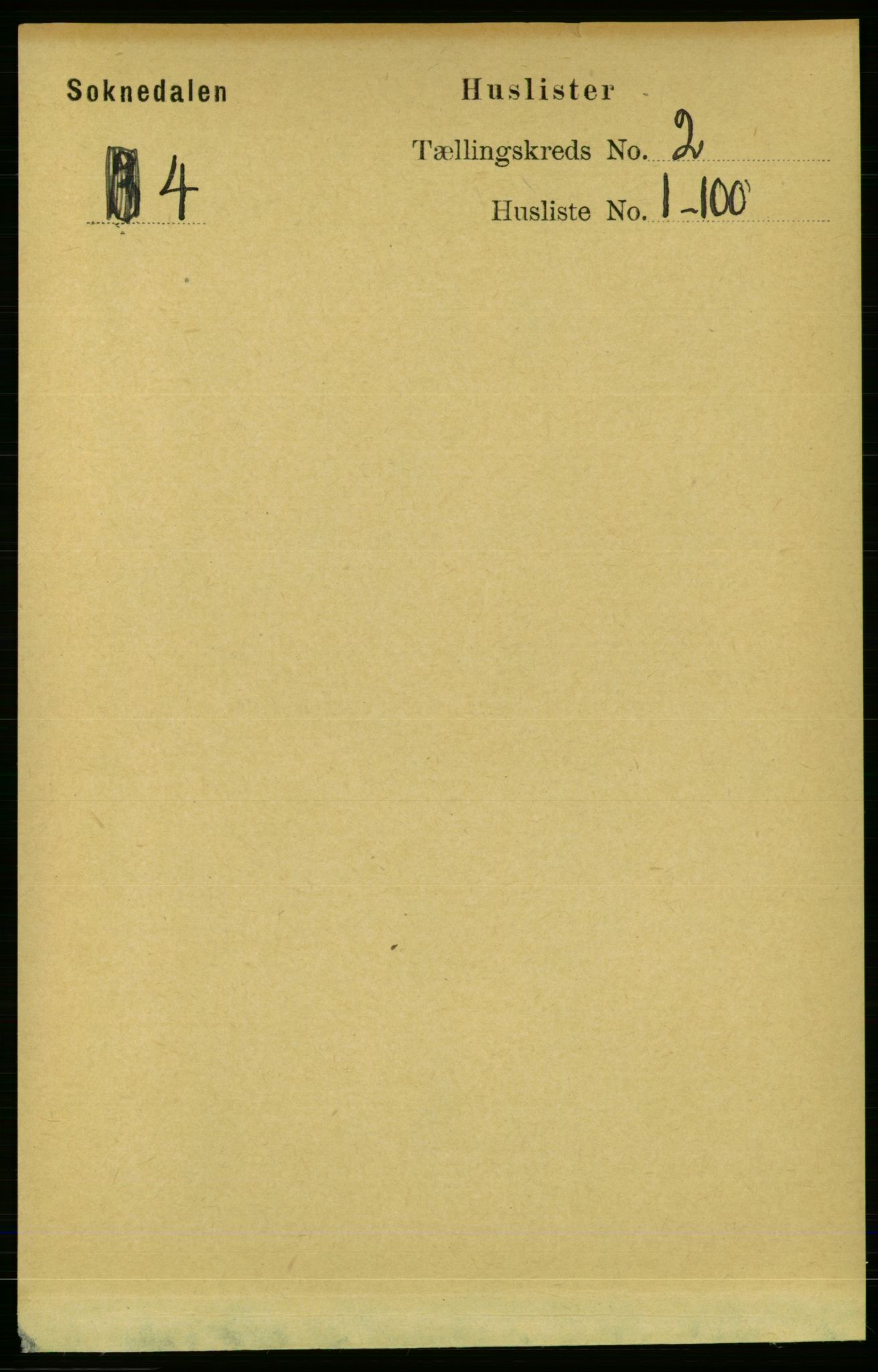 RA, Folketelling 1891 for 1649 Soknedal herred, 1891, s. 424
