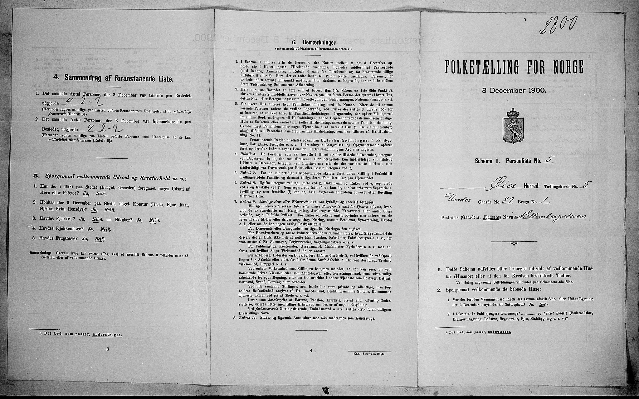 SAH, Folketelling 1900 for 0521 Øyer herred, 1900, s. 652