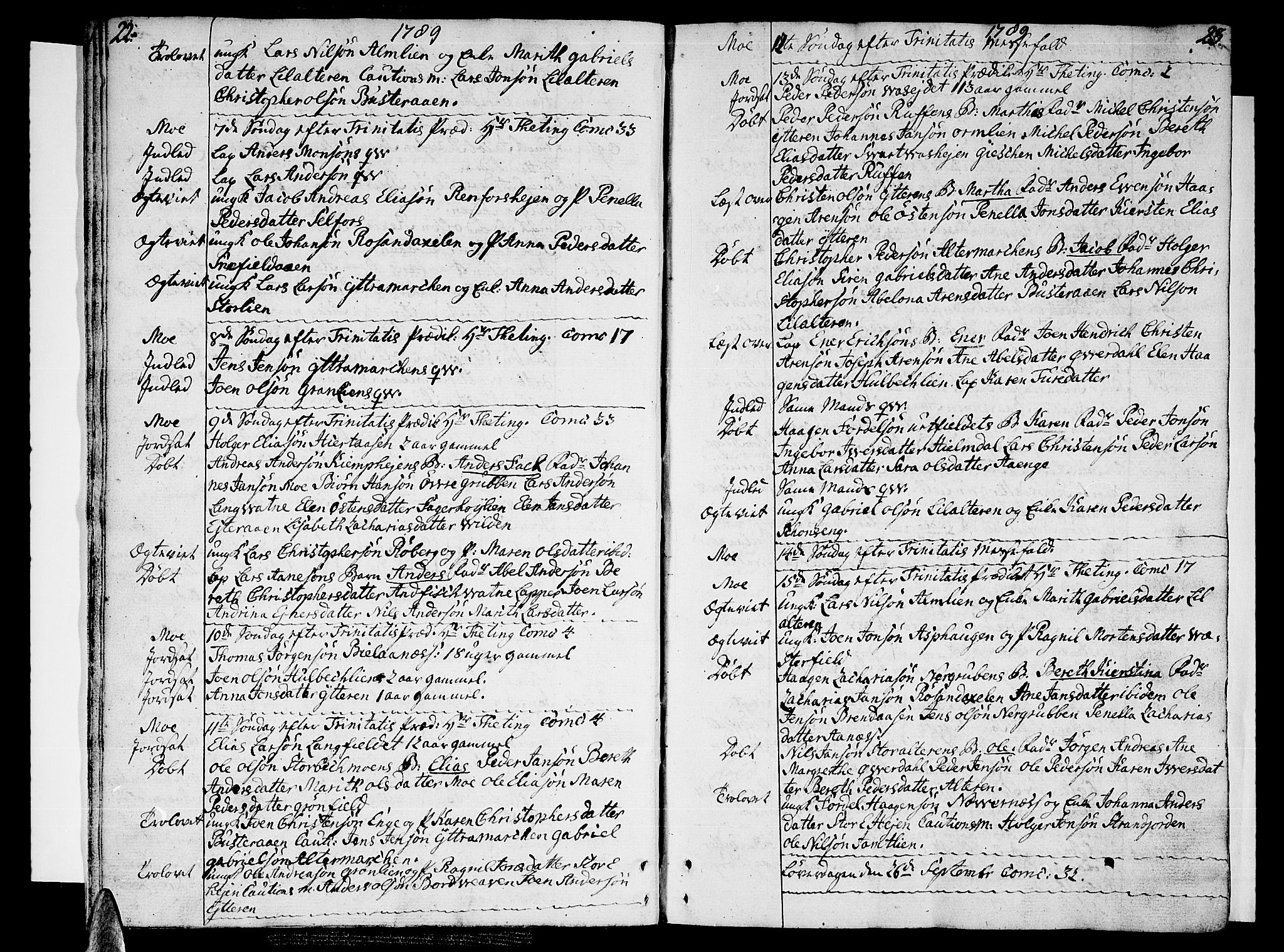 Ministerialprotokoller, klokkerbøker og fødselsregistre - Nordland, AV/SAT-A-1459/825/L0349: Ministerialbok nr. 825A05 /1, 1789-1806, s. 22-23