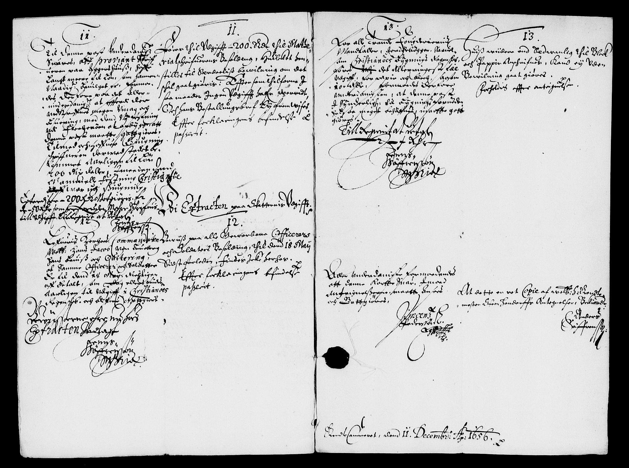 Rentekammeret inntil 1814, Reviderte regnskaper, Lensregnskaper, AV/RA-EA-5023/R/Rb/Rbq/L0044: Nedenes len. Mandals len. Råbyggelag., 1655-1657