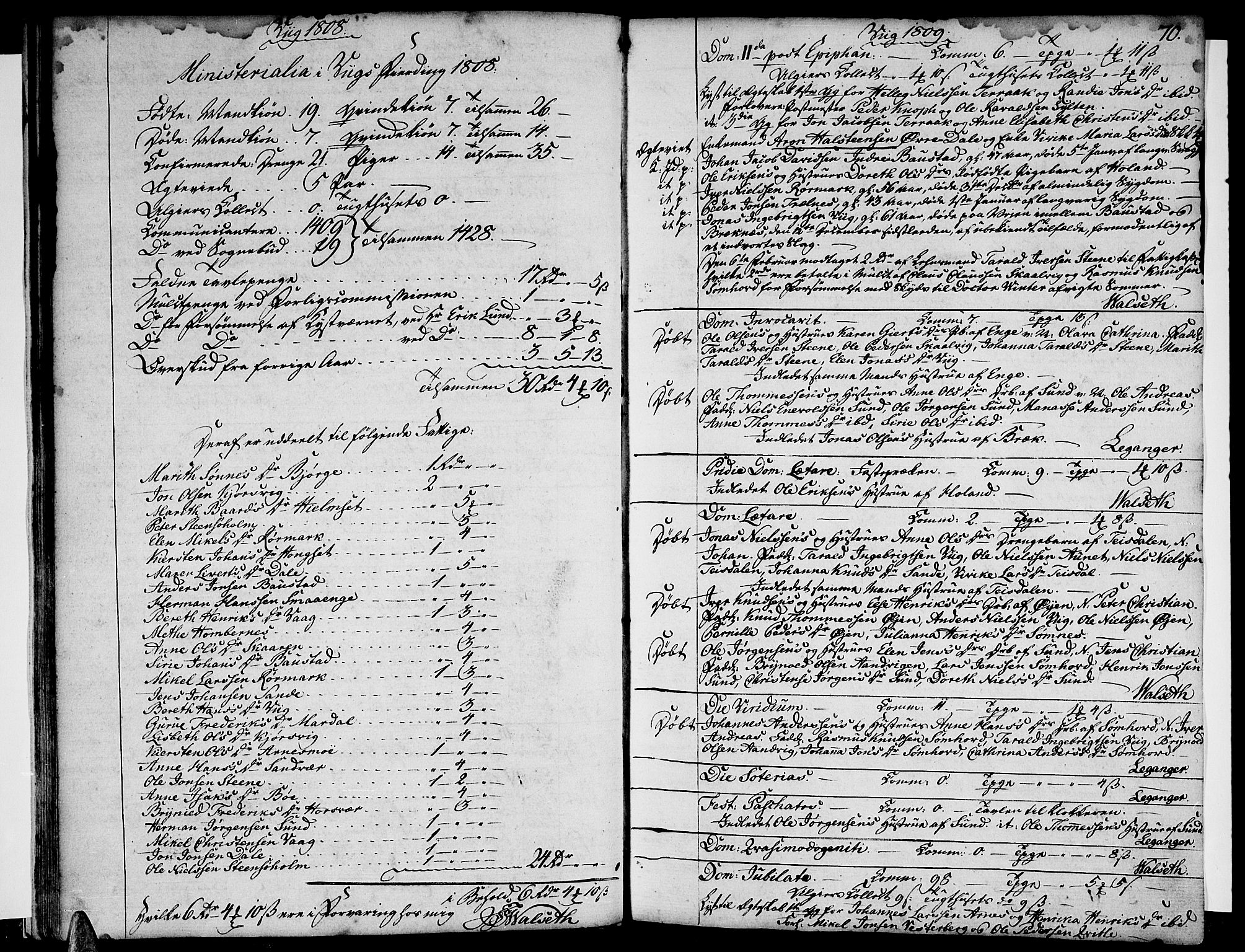 Ministerialprotokoller, klokkerbøker og fødselsregistre - Nordland, AV/SAT-A-1459/812/L0174: Ministerialbok nr. 812A03, 1801-1819, s. 70