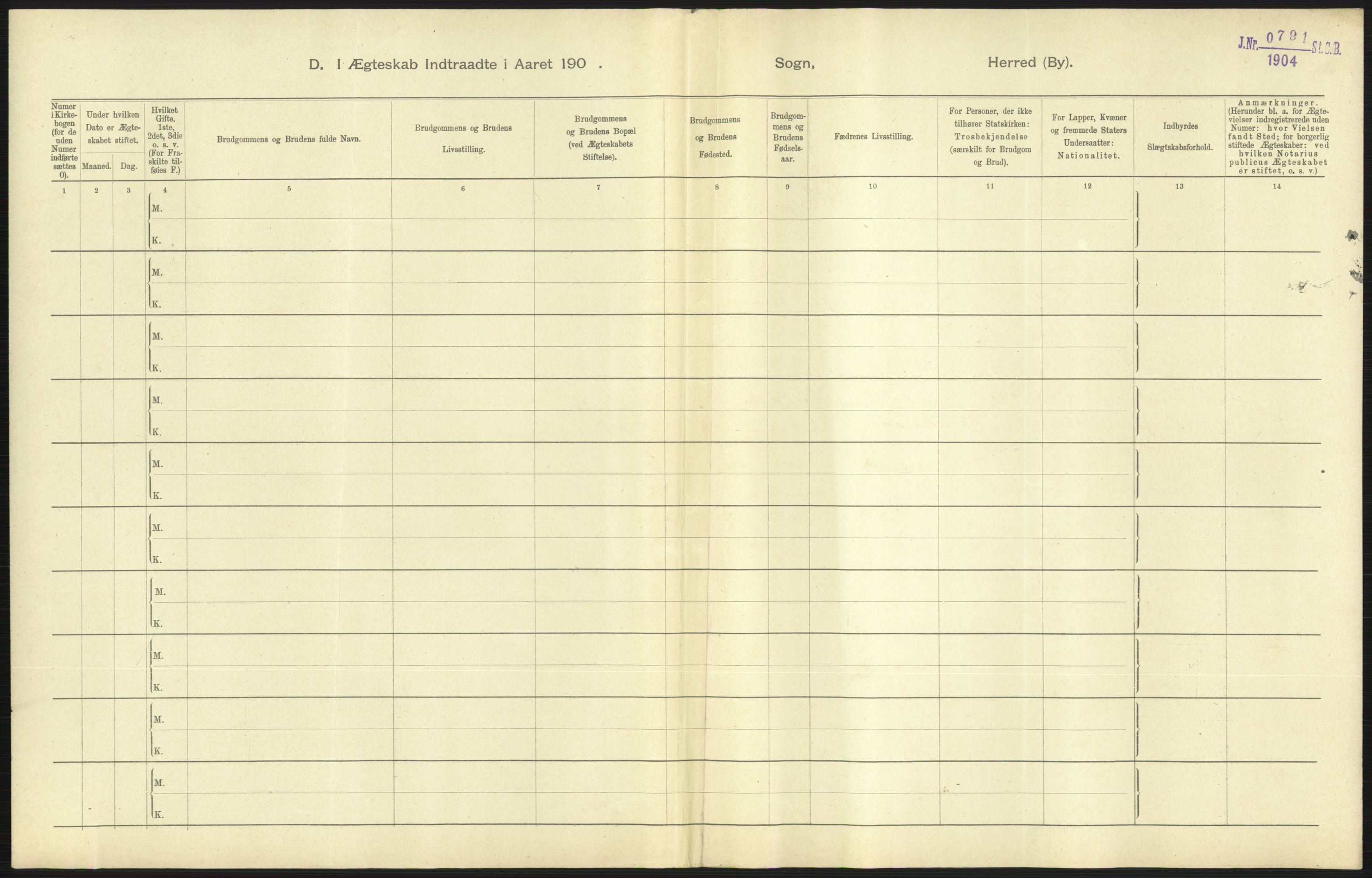 Statistisk sentralbyrå, Sosiodemografiske emner, Befolkning, AV/RA-S-2228/D/Df/Dfa/Dfaa/L0011: Lister og Mandal amt: Fødte, gifte, døde, 1903, s. 301