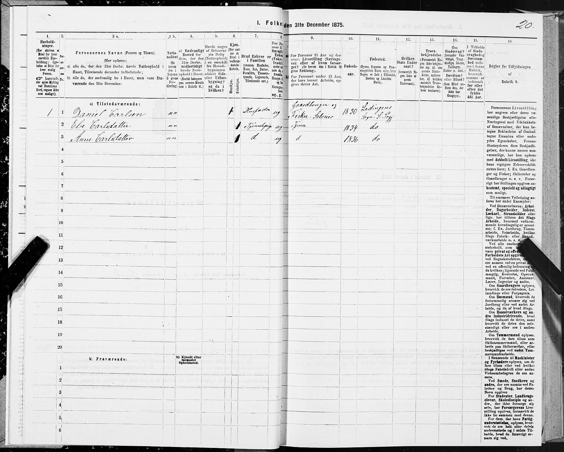 SAT, Folketelling 1875 for 1848P Steigen prestegjeld, 1875, s. 1020