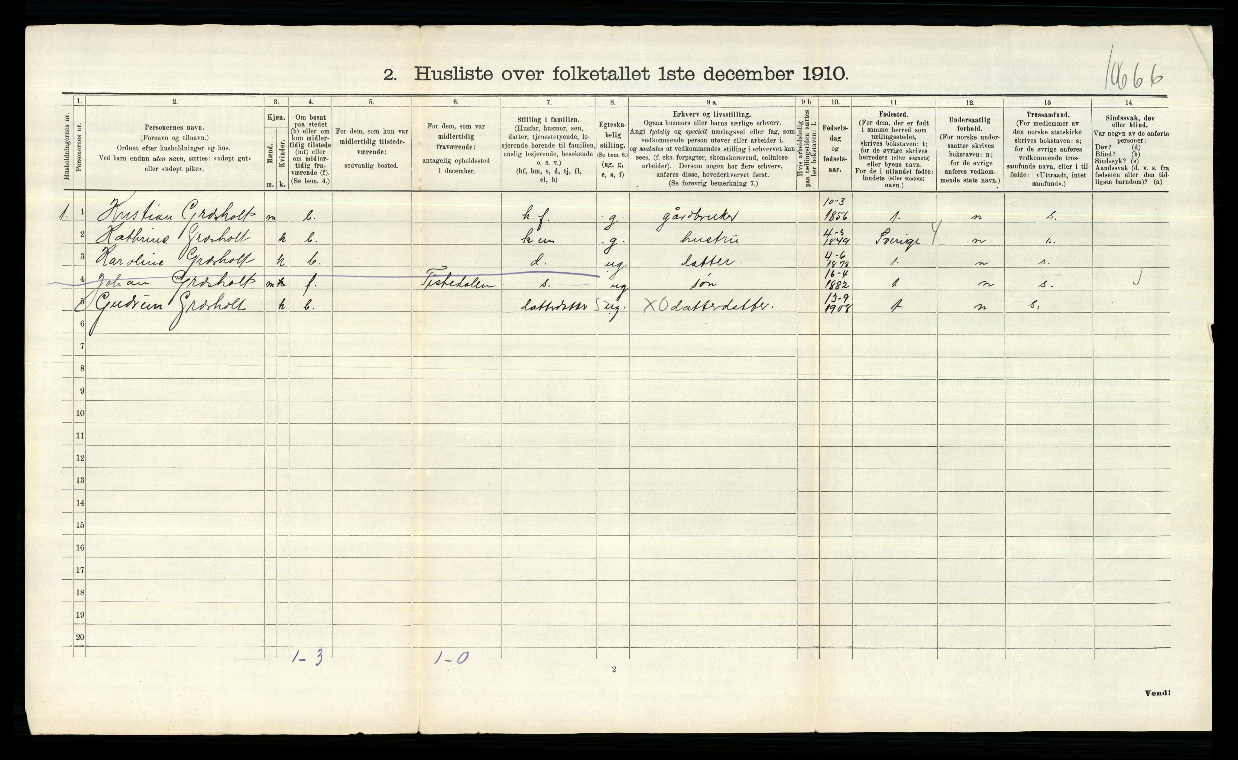 RA, Folketelling 1910 for 0118 Aremark herred, 1910, s. 32