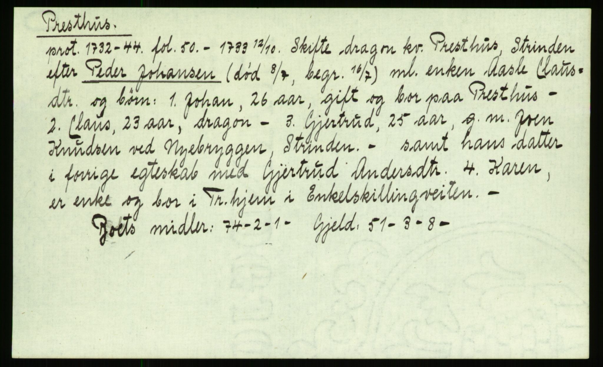 Strinda og Selbu sorenskriveri, AV/SAT-A-0015/3, 1700-1766, s. 1087