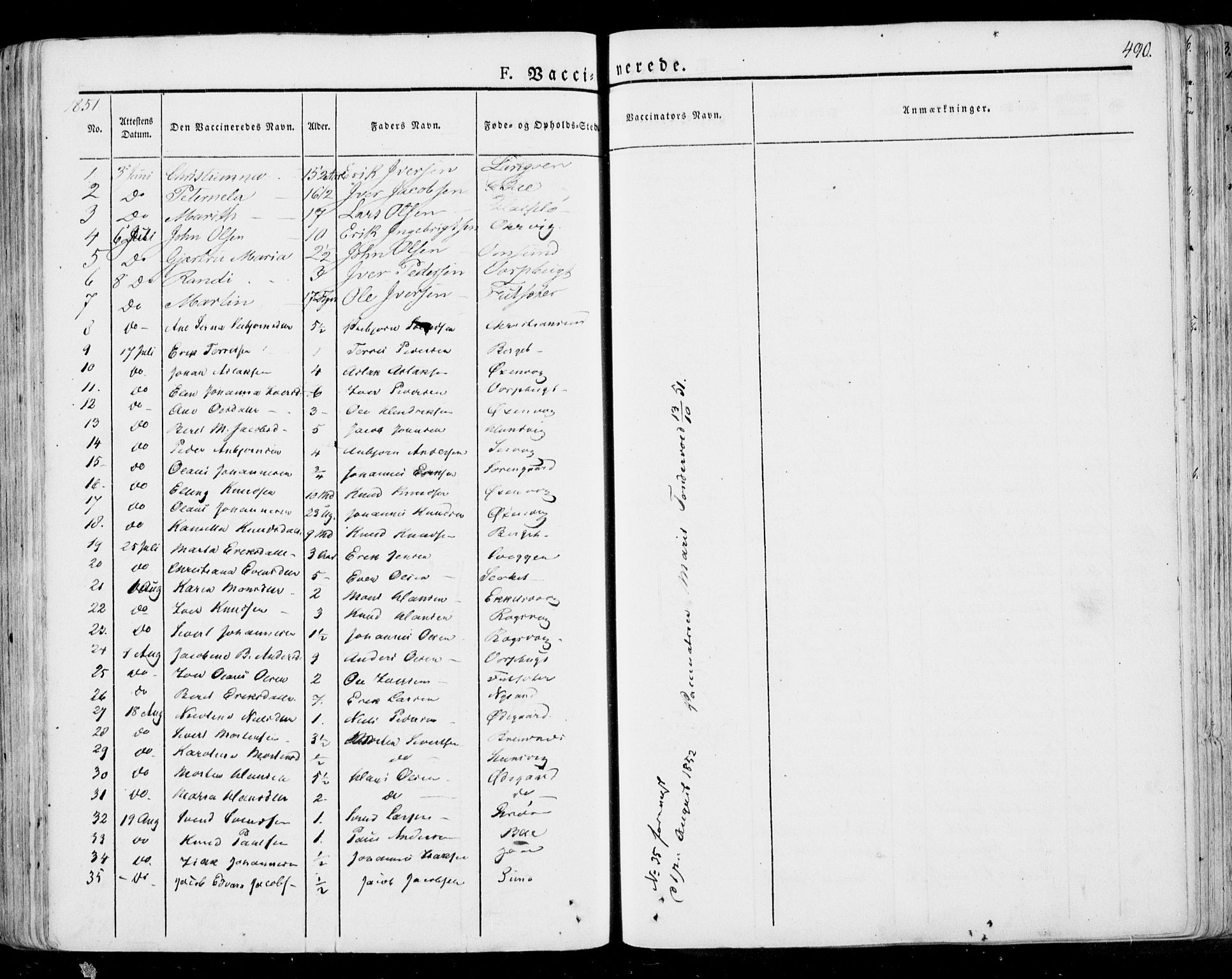 Ministerialprotokoller, klokkerbøker og fødselsregistre - Møre og Romsdal, AV/SAT-A-1454/568/L0803: Ministerialbok nr. 568A10, 1830-1853, s. 490