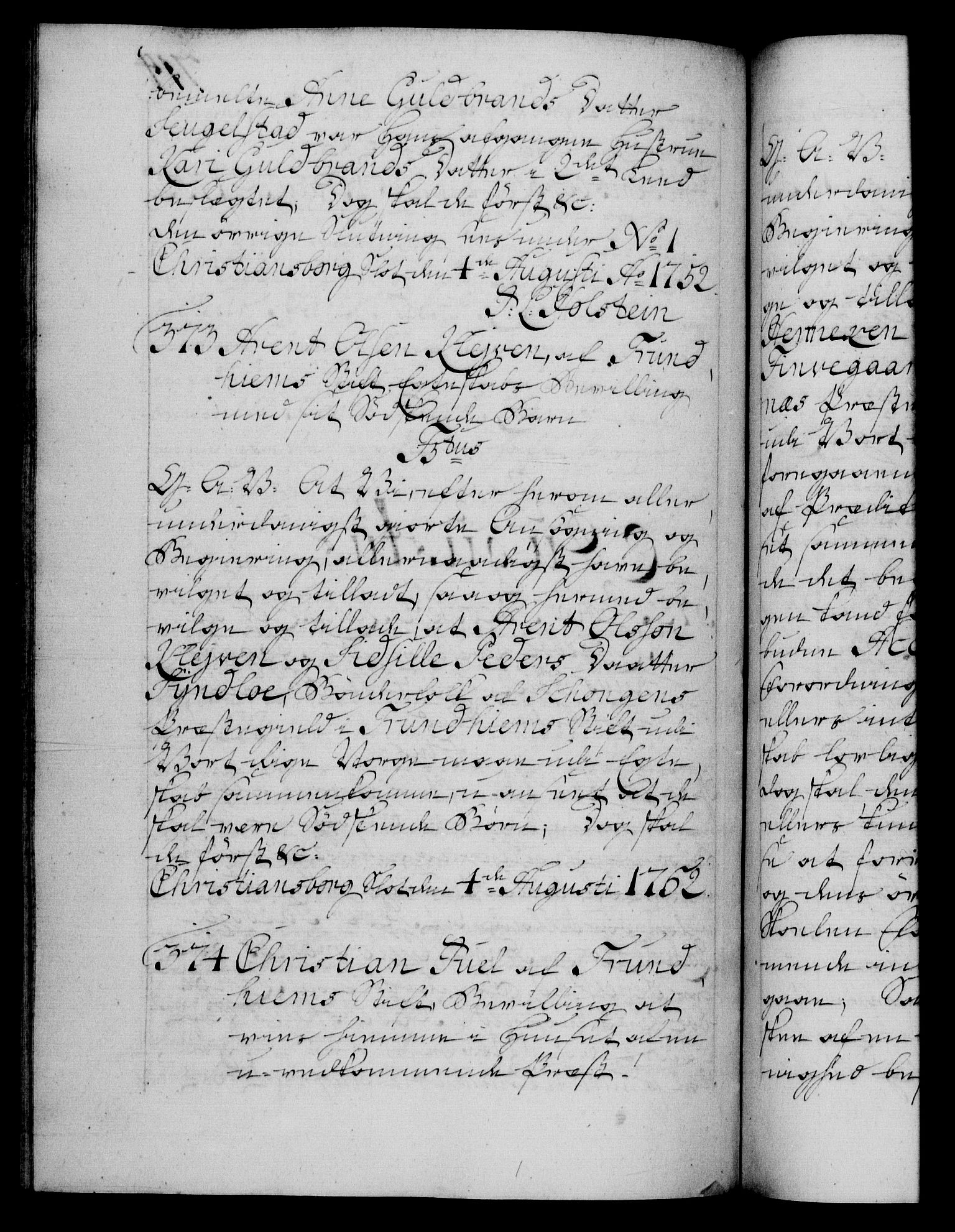 Danske Kanselli 1572-1799, RA/EA-3023/F/Fc/Fca/Fcaa/L0037: Norske registre, 1751-1752, s. 714b