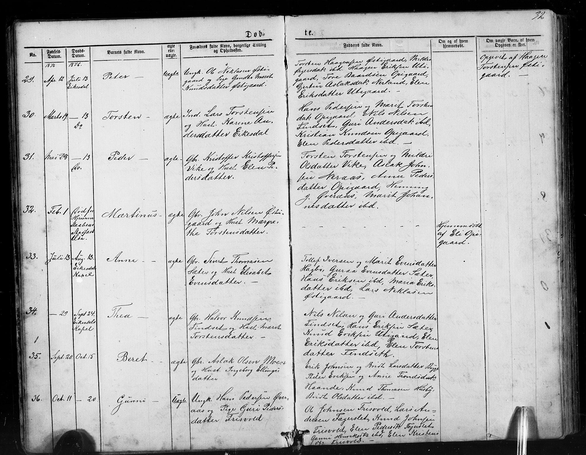 Ministerialprotokoller, klokkerbøker og fødselsregistre - Møre og Romsdal, AV/SAT-A-1454/552/L0638: Klokkerbok nr. 552C01, 1867-1902, s. 32