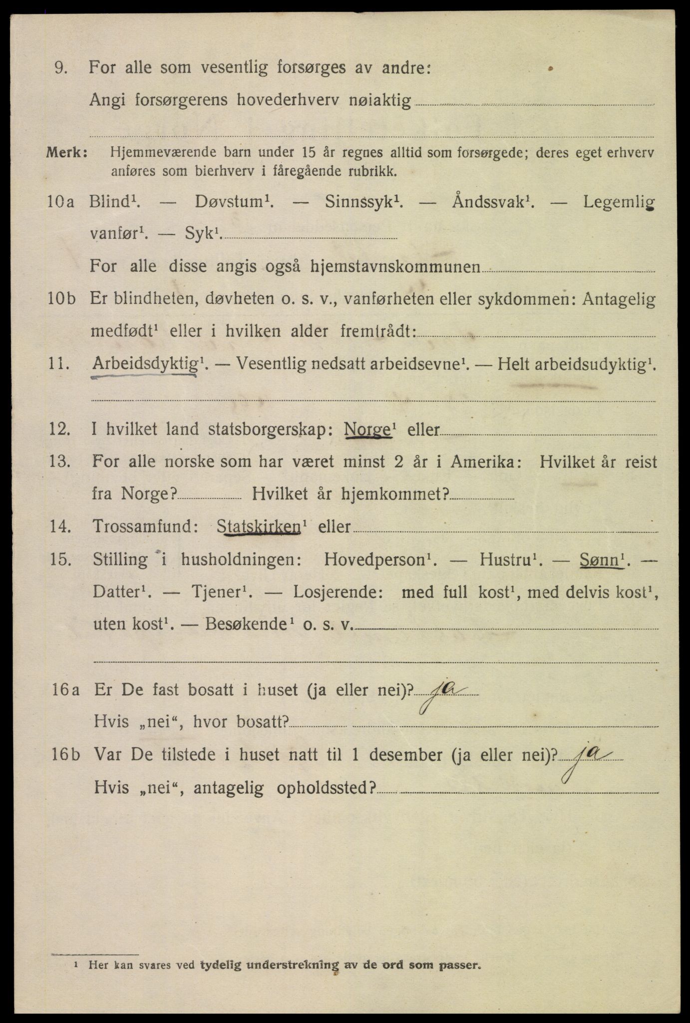 SAK, Folketelling 1920 for 1002 Mandal ladested, 1920, s. 4104