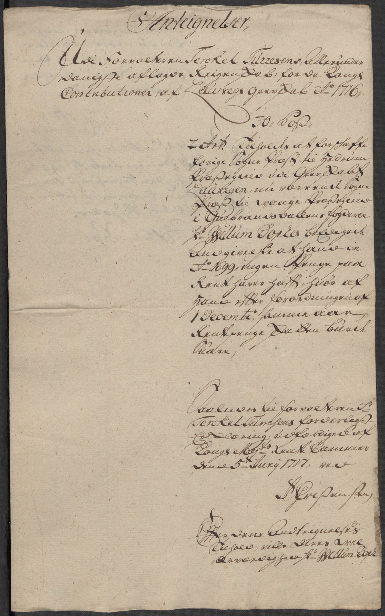 Rentekammeret inntil 1814, Reviderte regnskaper, Fogderegnskap, RA/EA-4092/R33/L1987: Fogderegnskap Larvik grevskap, 1716-1717, s. 335